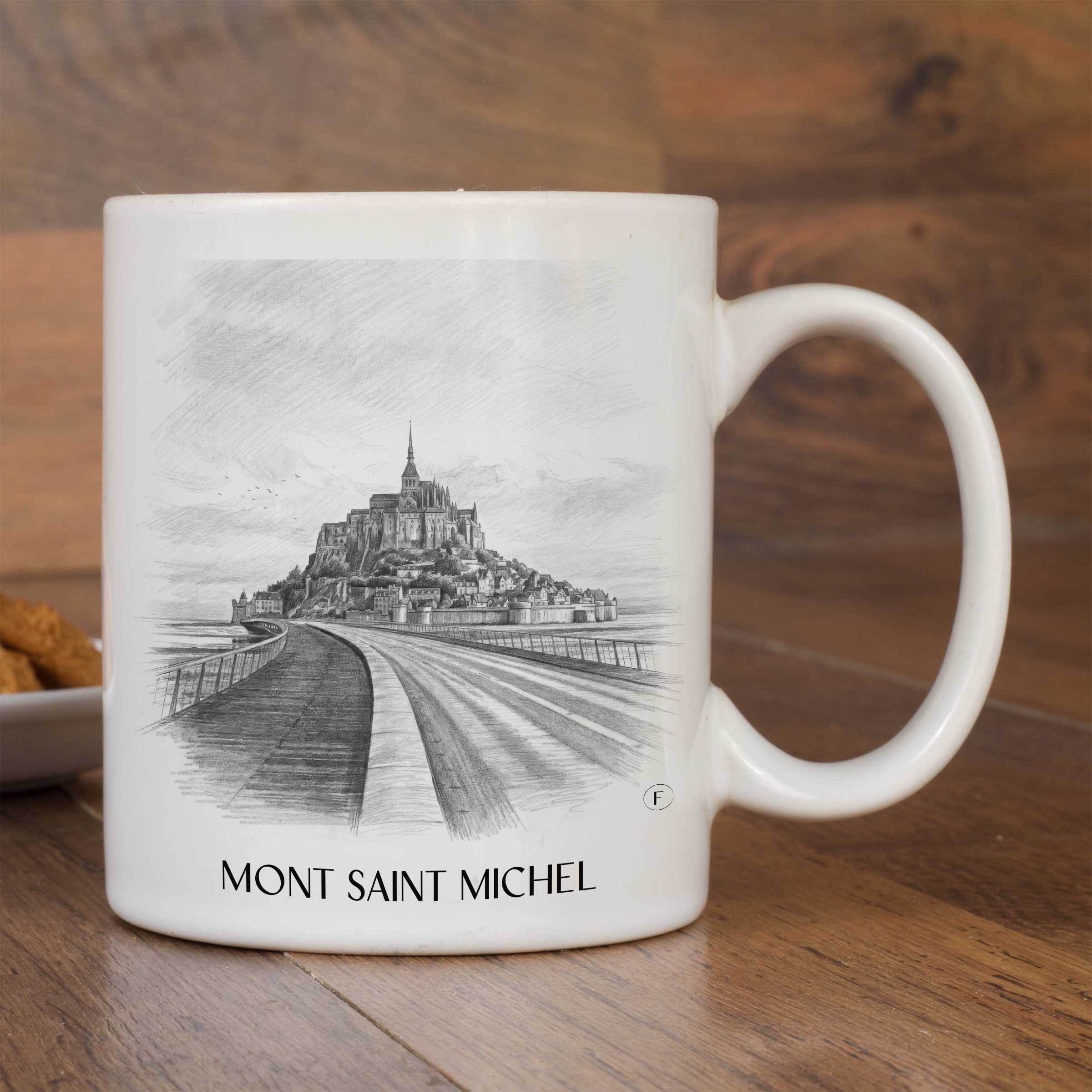 mont-saint-michel-frankreich-kaffeebecher-bleistift-zeichnung-drawing