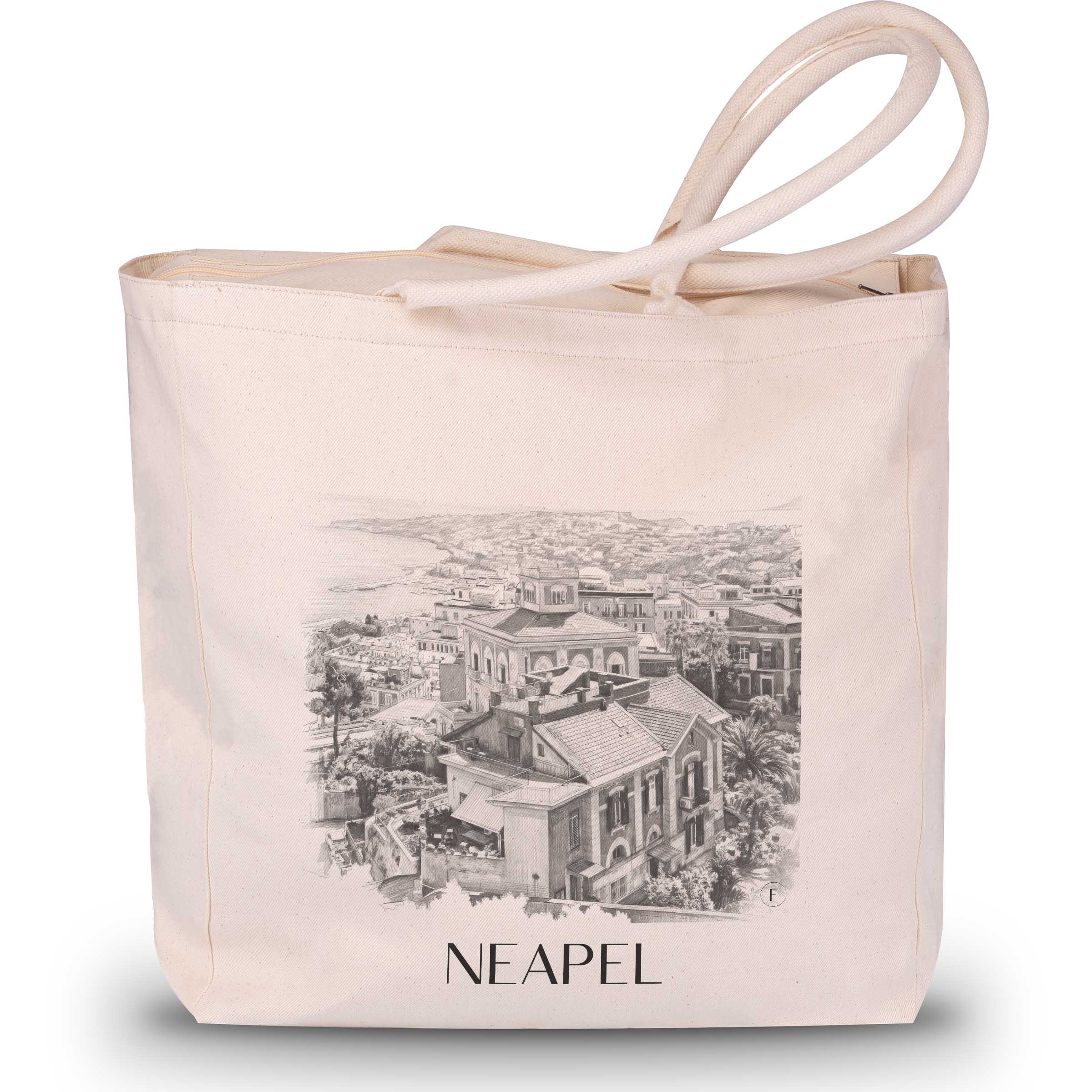 neapel-italien-einkaufstasche-bleistift-zeichnung-drawing
