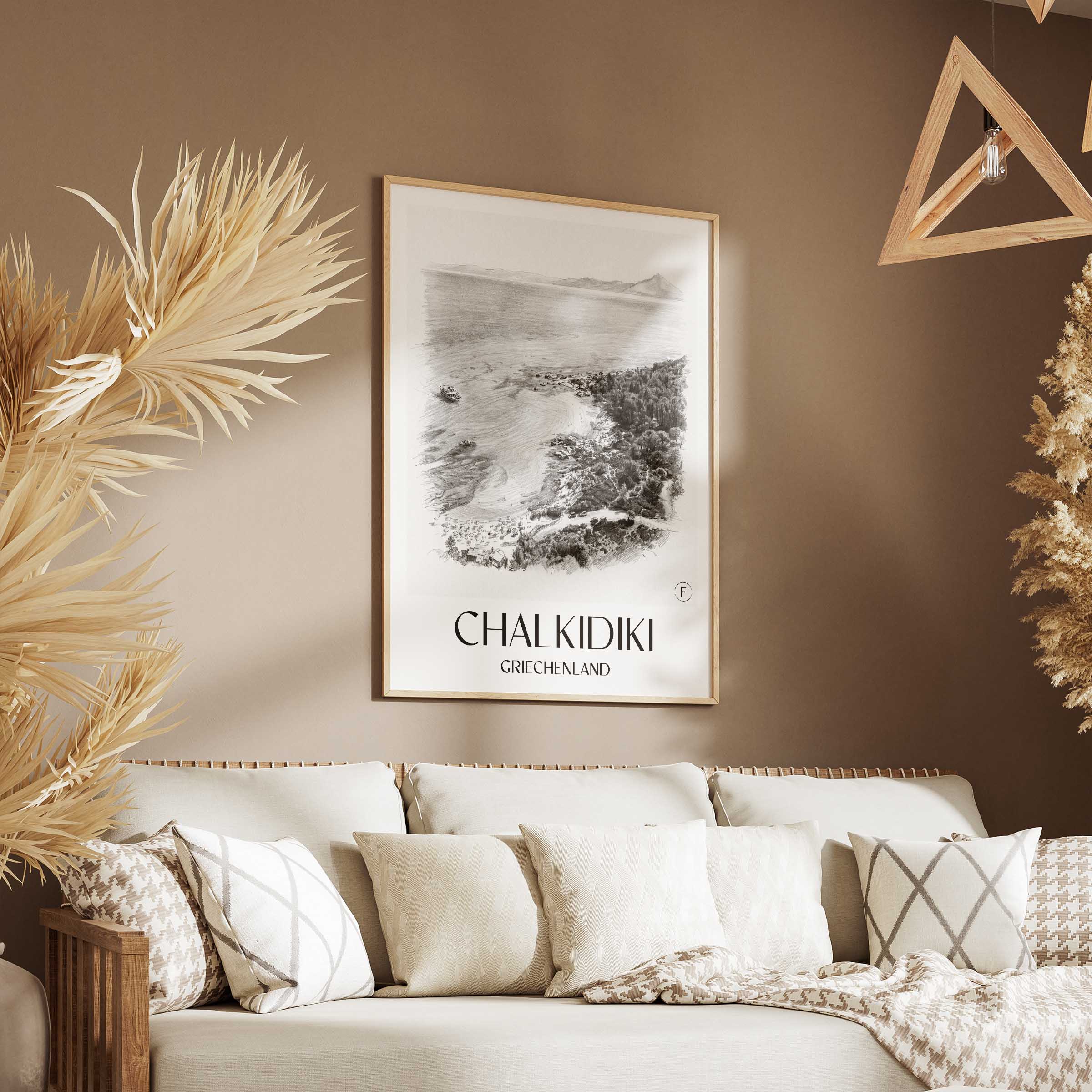 chalkidiki-griechenland-poster-bleistift-zeichnung-drawing