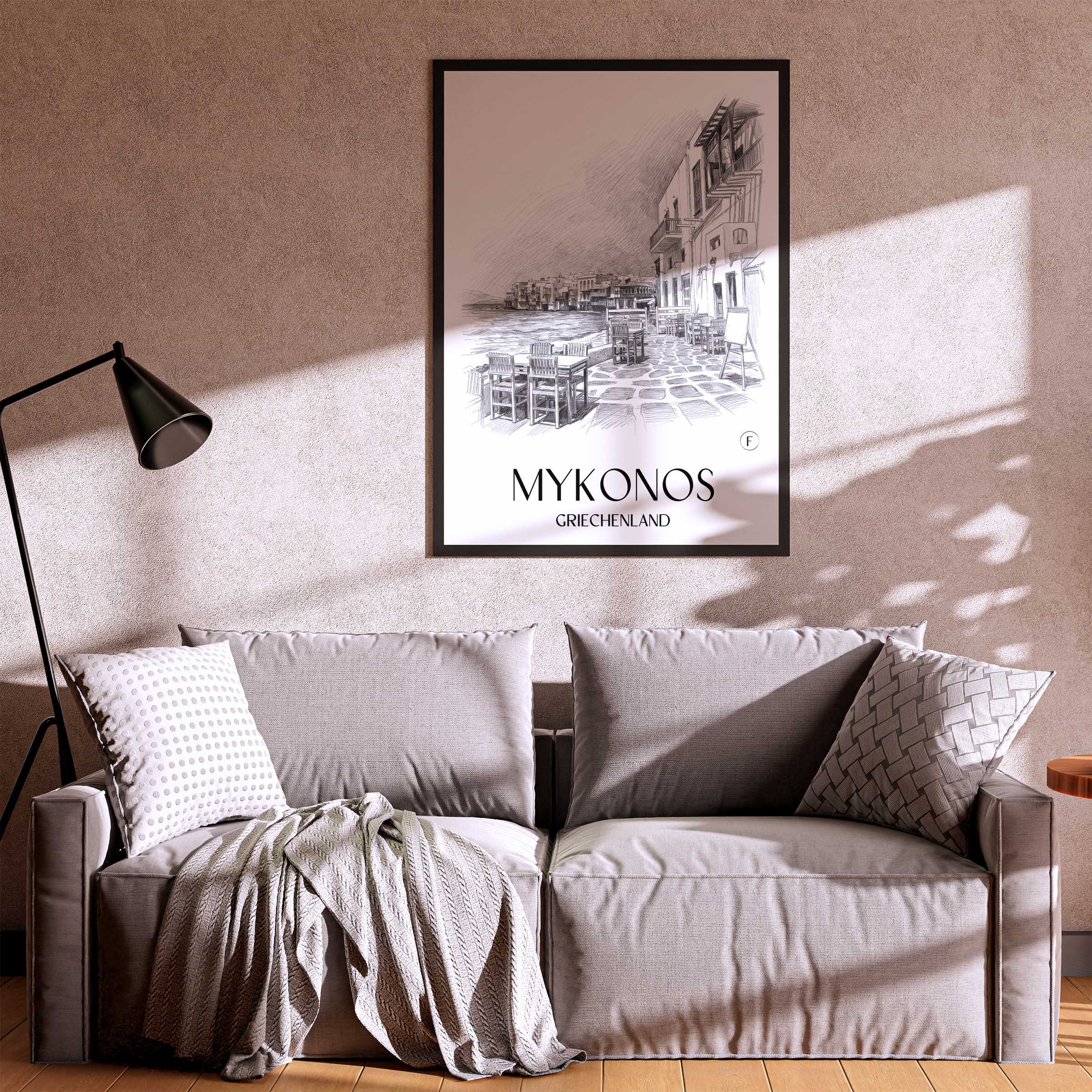 mykonos-griechenland-poster-bleistift-zeichnung-drawing