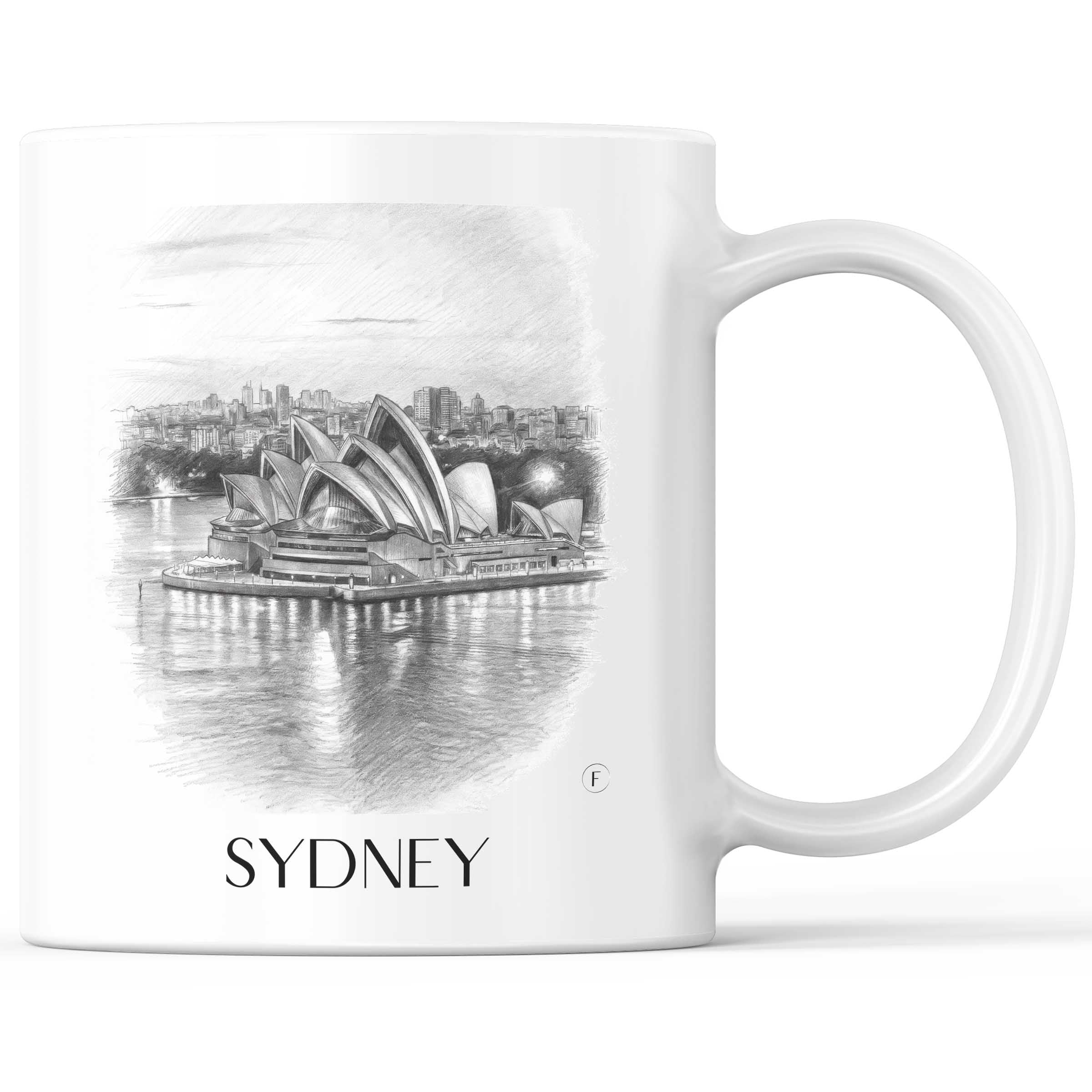 Sydney - Australien Becher - Kaffeetasse im Zeichnung Stil
