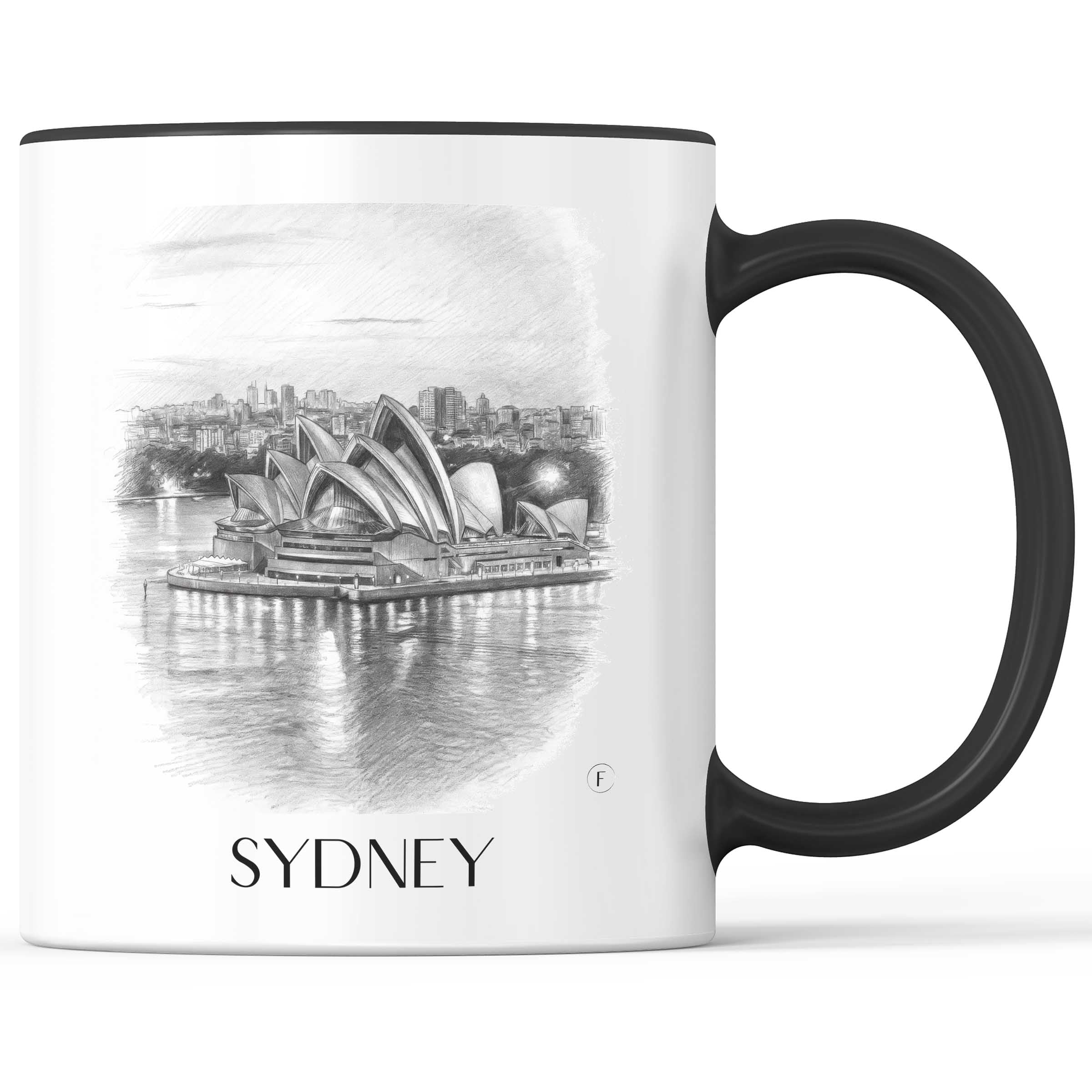 Sydney - Australien Becher - Kaffeetasse im Zeichnung Stil