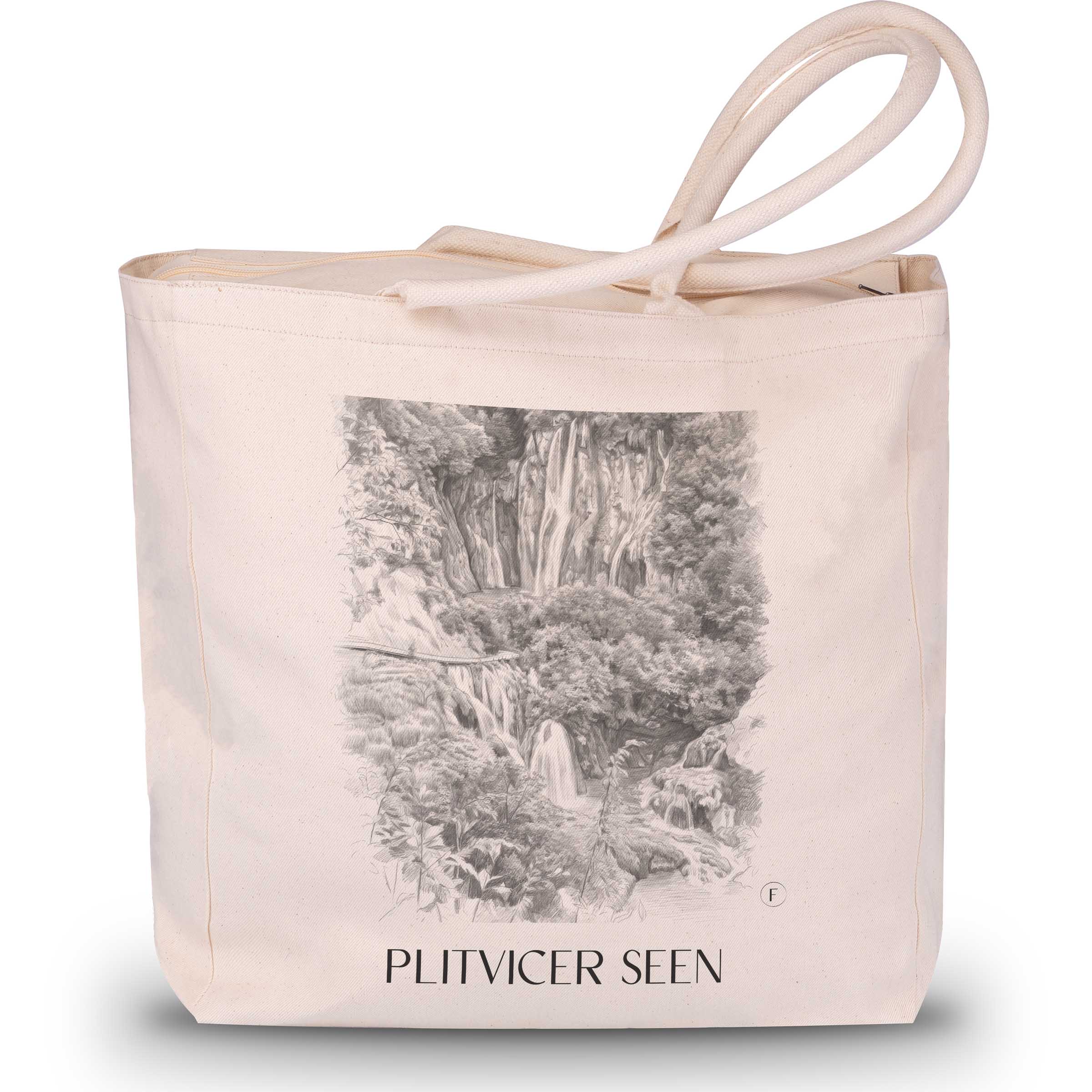 plitvicer-seen-kroatien-einkaufstasche-bleistift-zeichnung-drawing