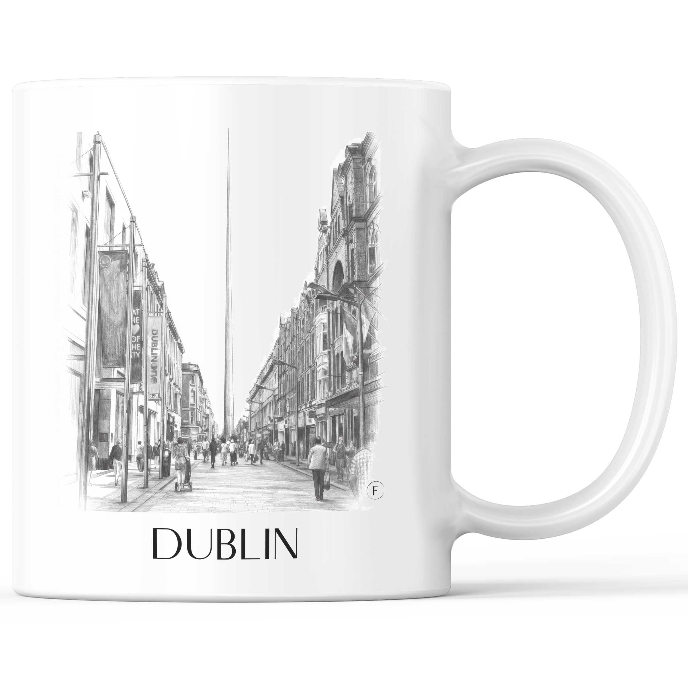 Dublin - Irland Becher - Kaffeetasse im Zeichnung Stil