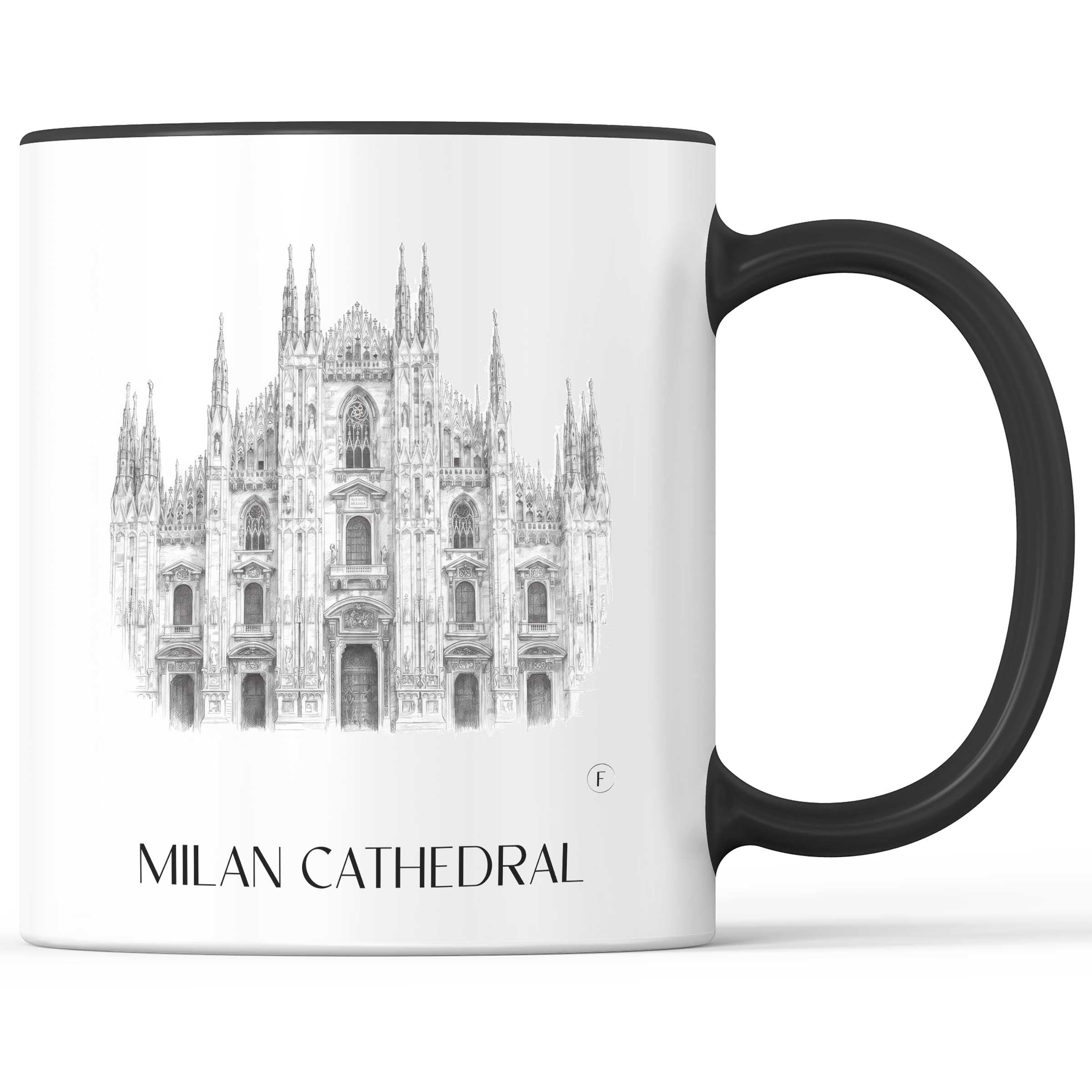 Mailänder Dom - Italien Becher - Kaffeetasse im Zeichnung Stil