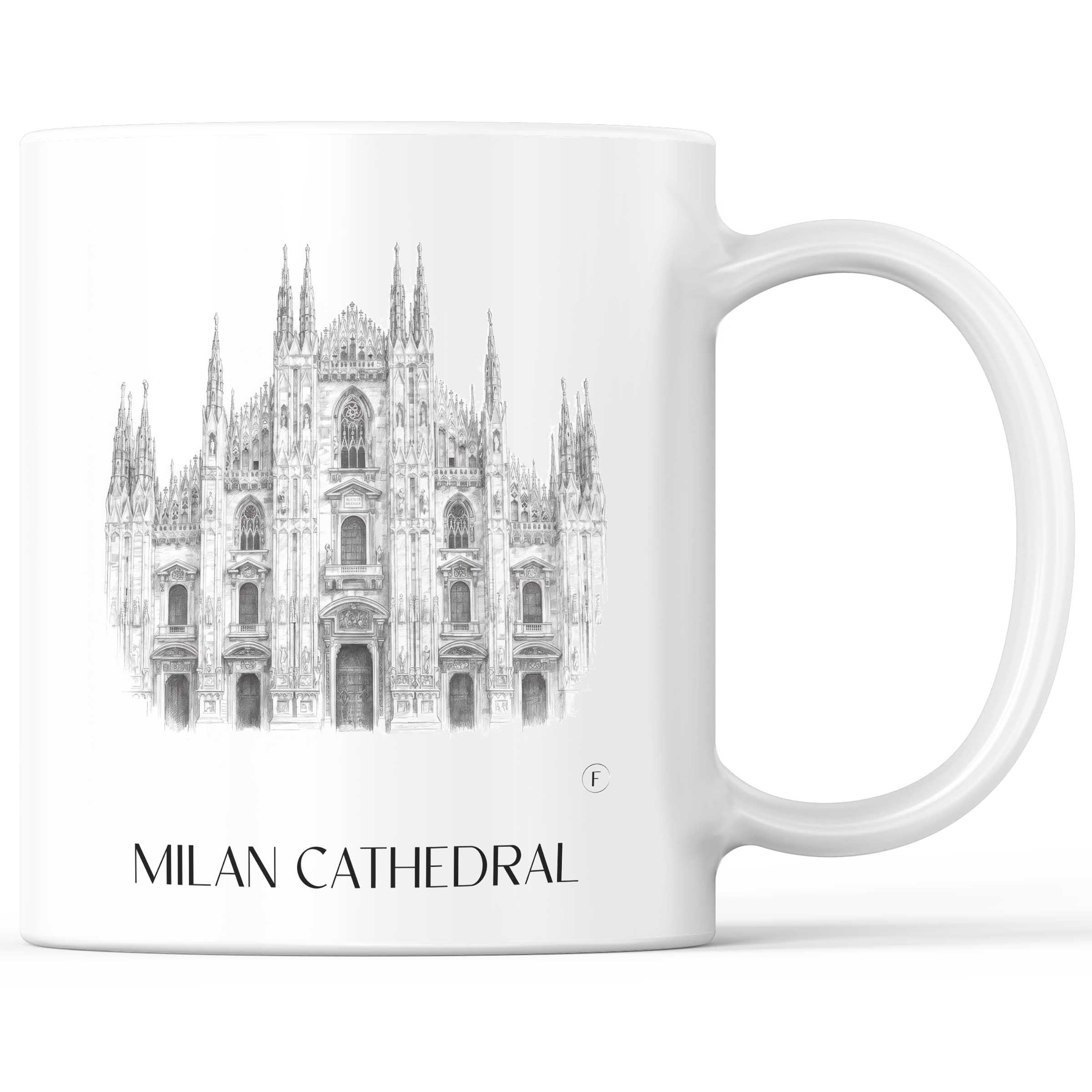 Mailänder Dom - Italien Becher - Kaffeetasse im Zeichnung Stil