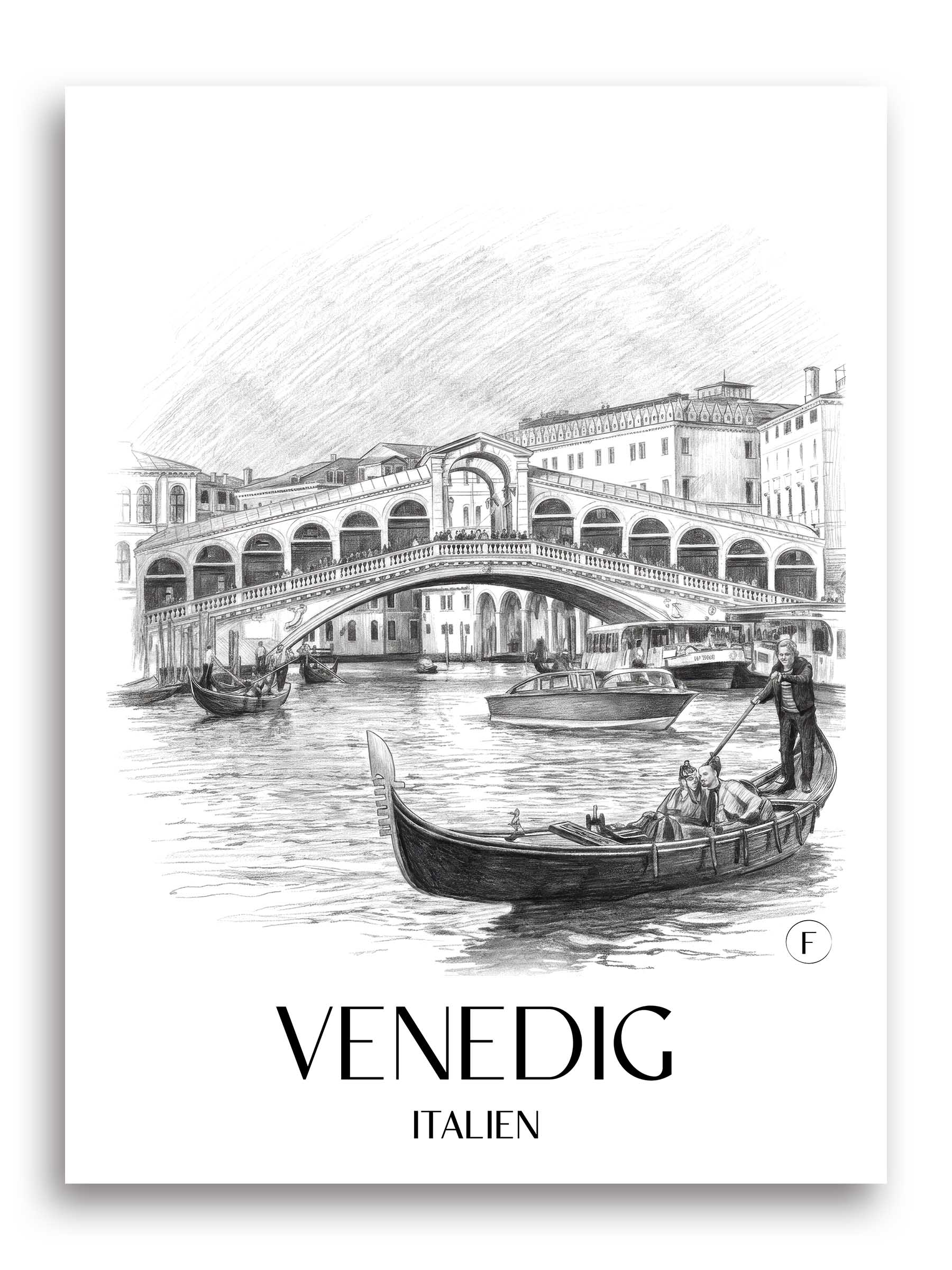 venedig-italien-poster-bleistift-zeichnung-drawing