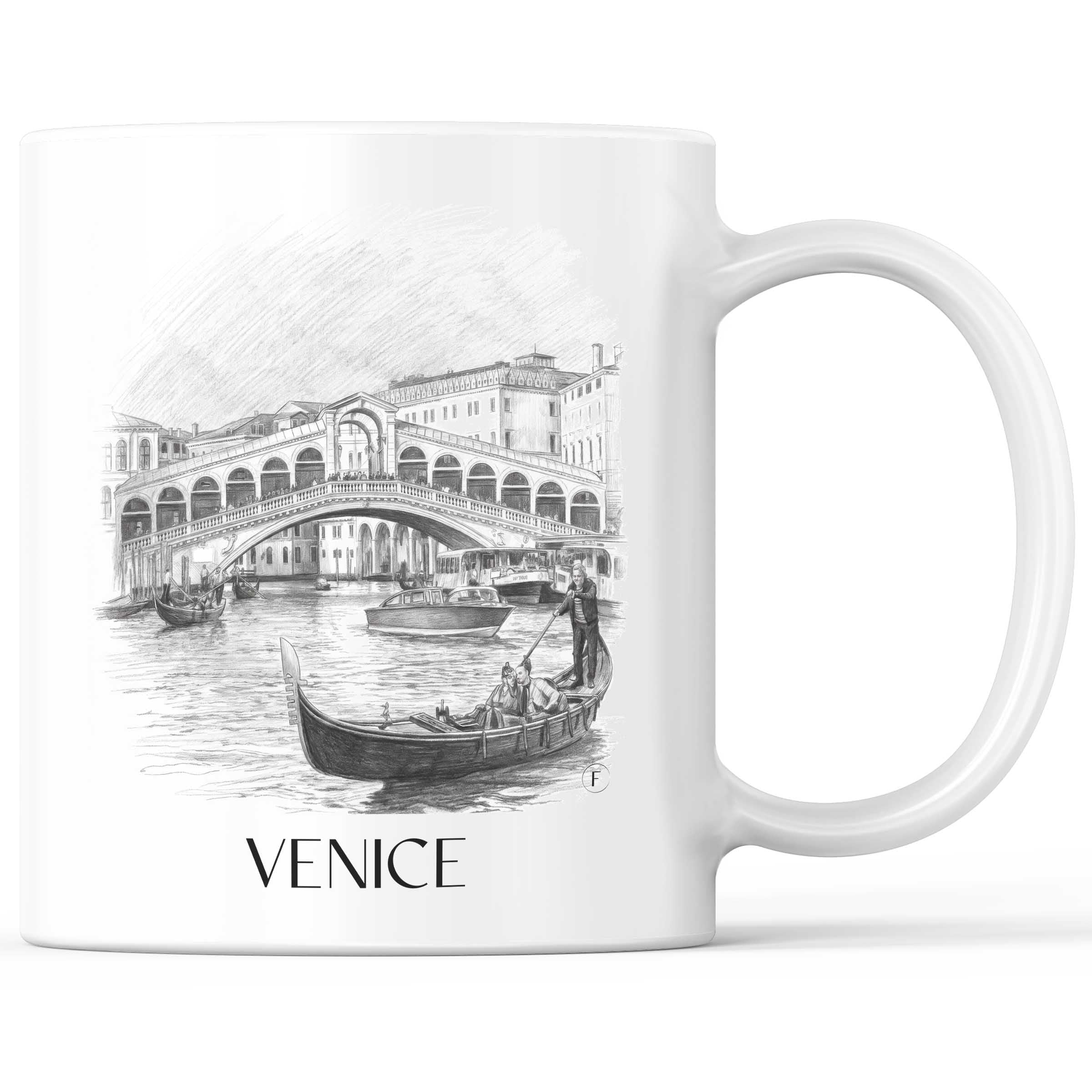 Venedig - Italien Becher - Kaffeetasse im Zeichnung Stil