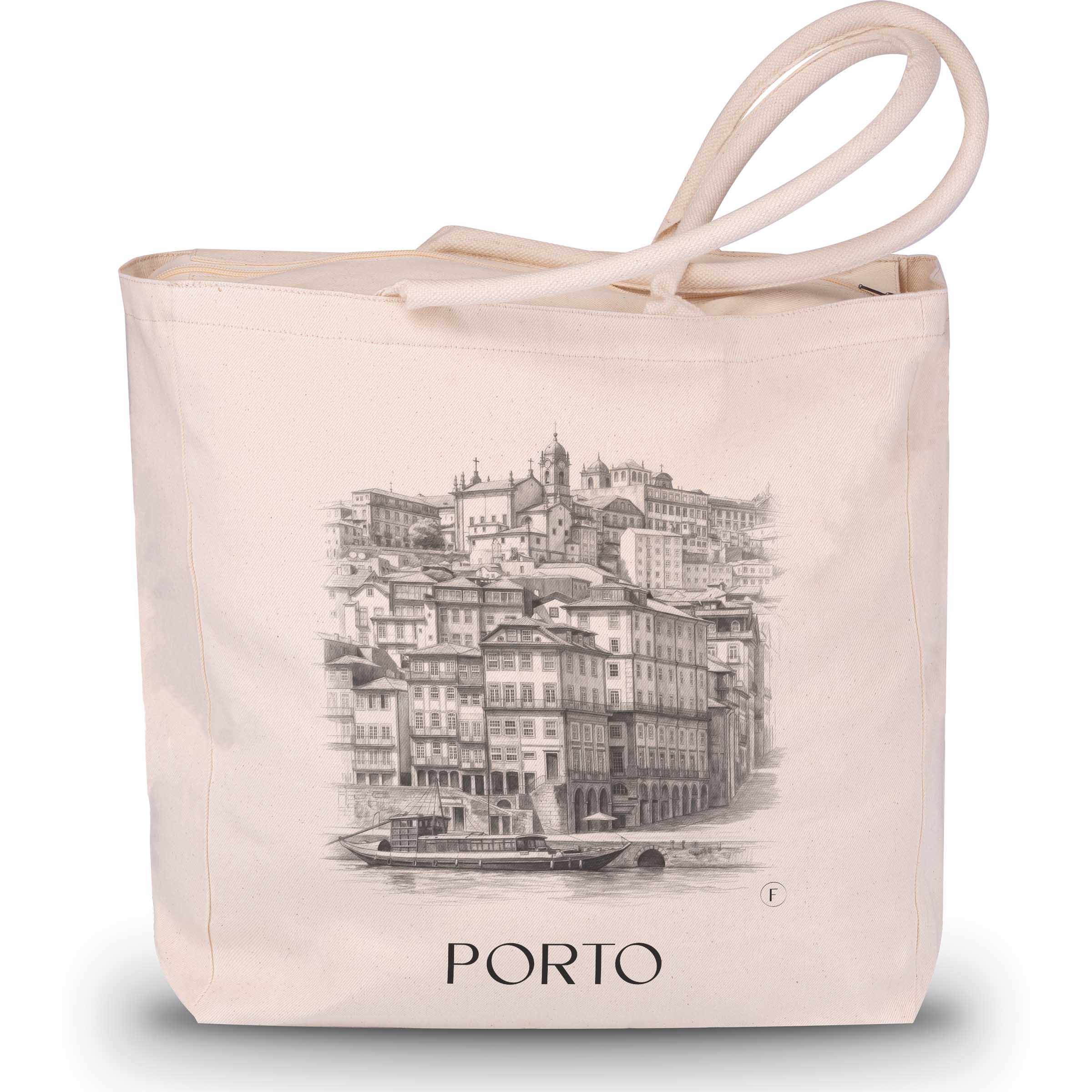 porto-portugal-einkaufstasche-bleistift-zeichnung-drawing