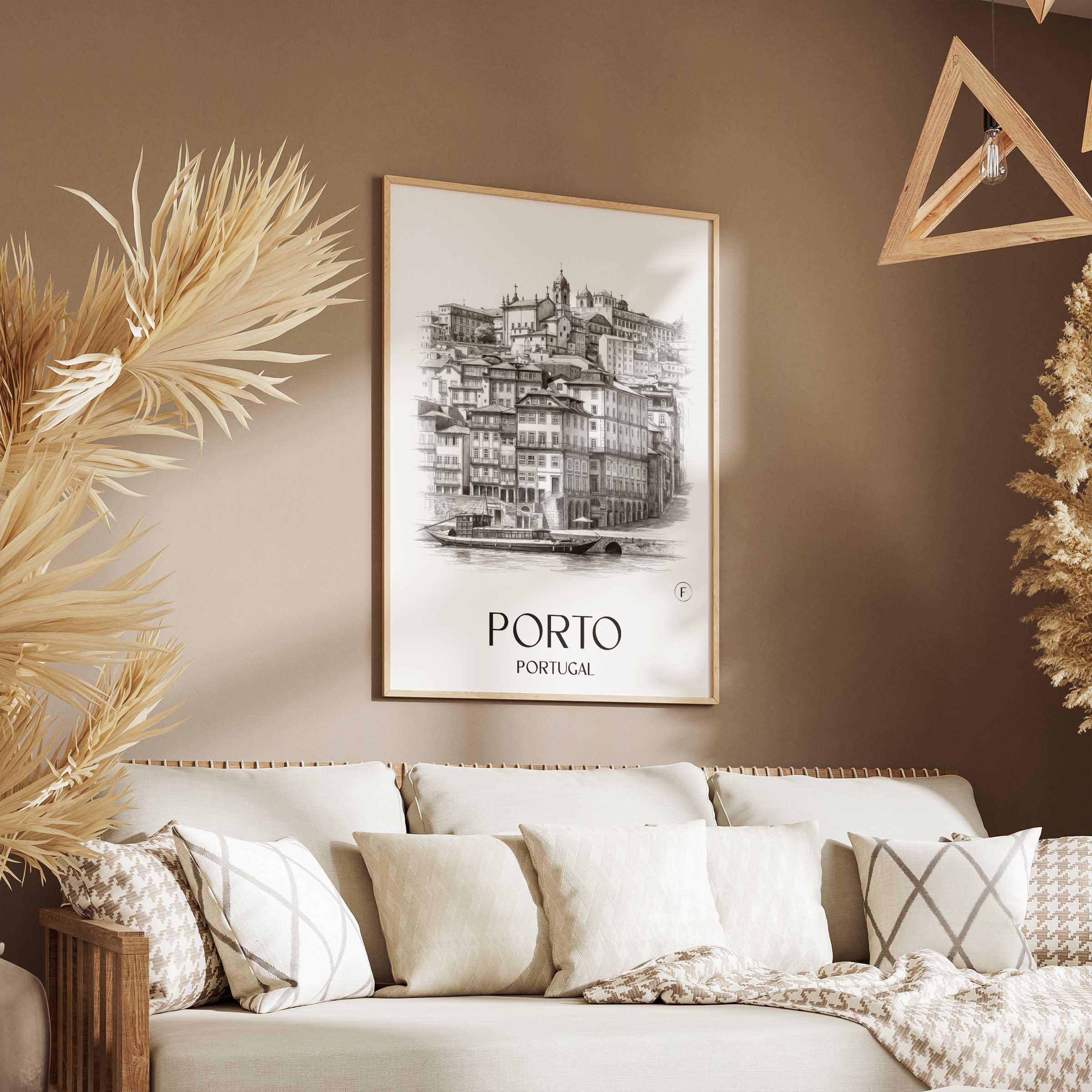 porto-portugal-poster-bleistift-zeichnung-drawing