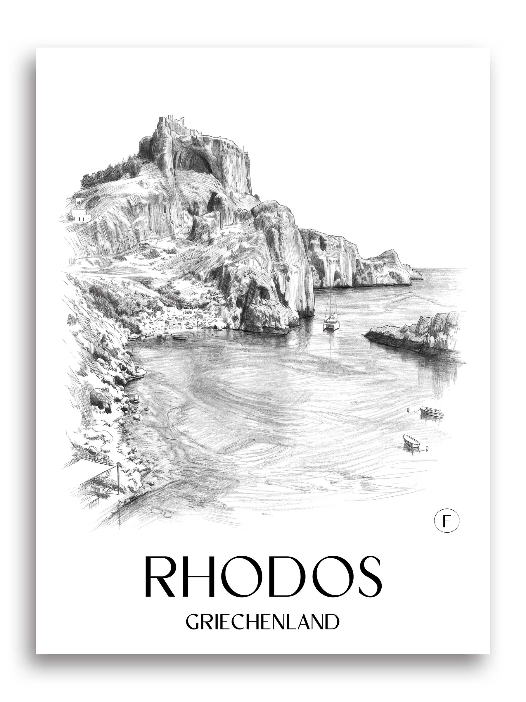 rhodos-griechenland-poster-bleistift-zeichnung-drawing