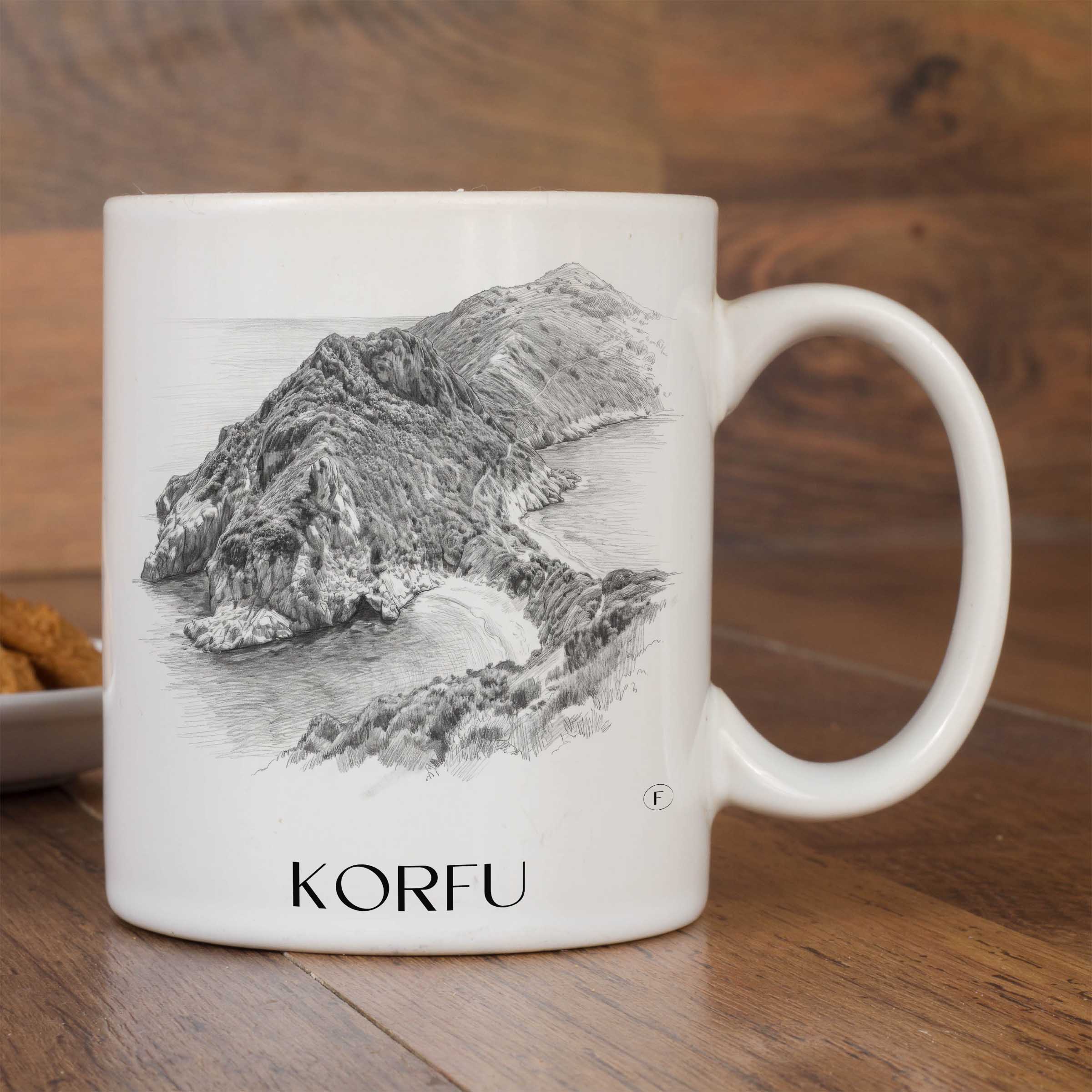korfu-griechenland-kaffeebecher-bleistift-zeichnung-drawing