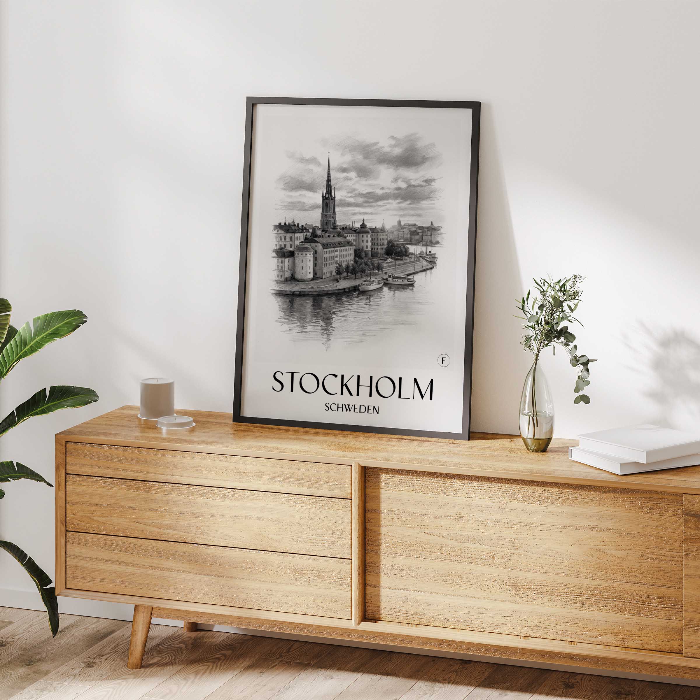 stockholm-schweden-poster-bleistift-zeichnung-drawing