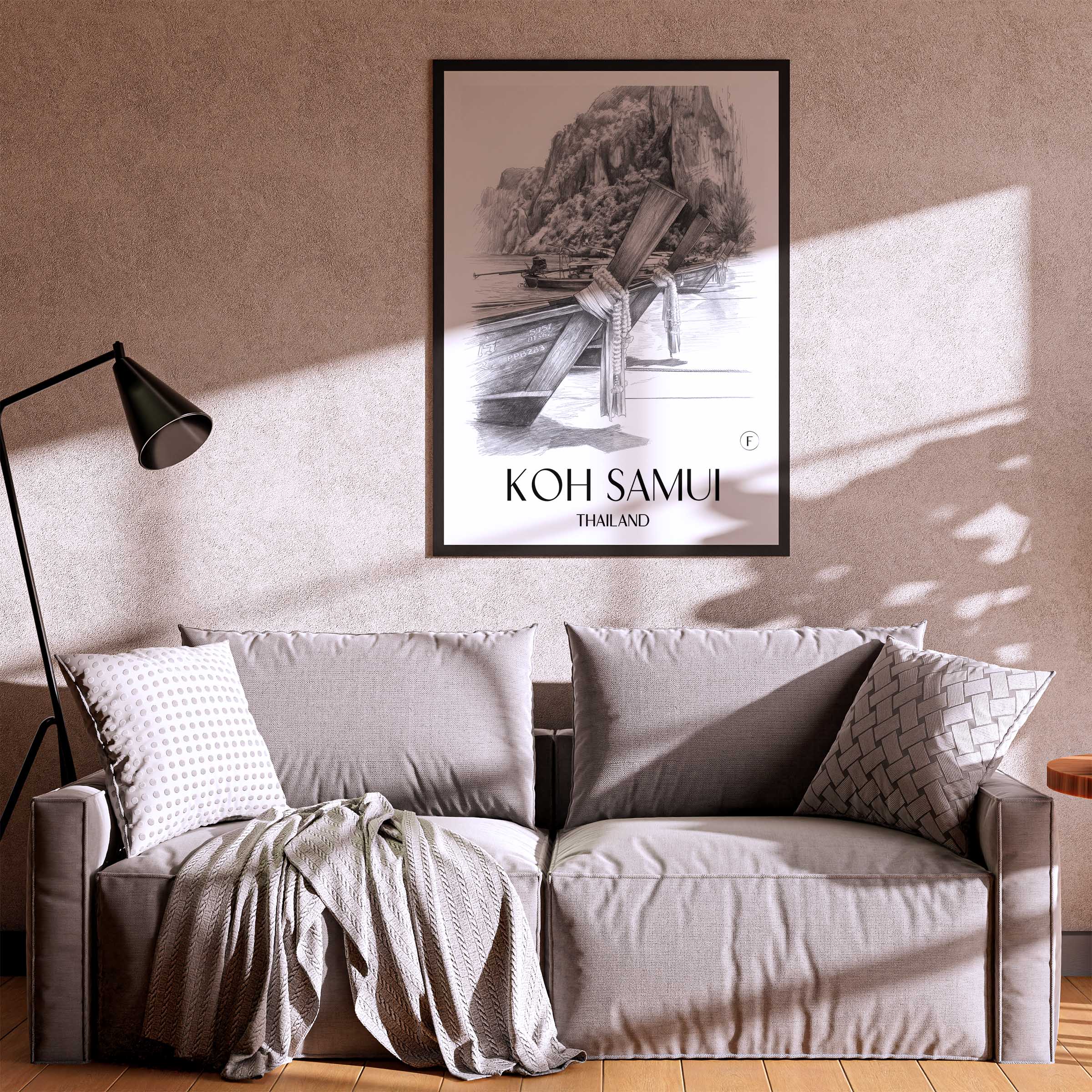 koh-samui-thailand-poster-bleistift-zeichnung-drawing
