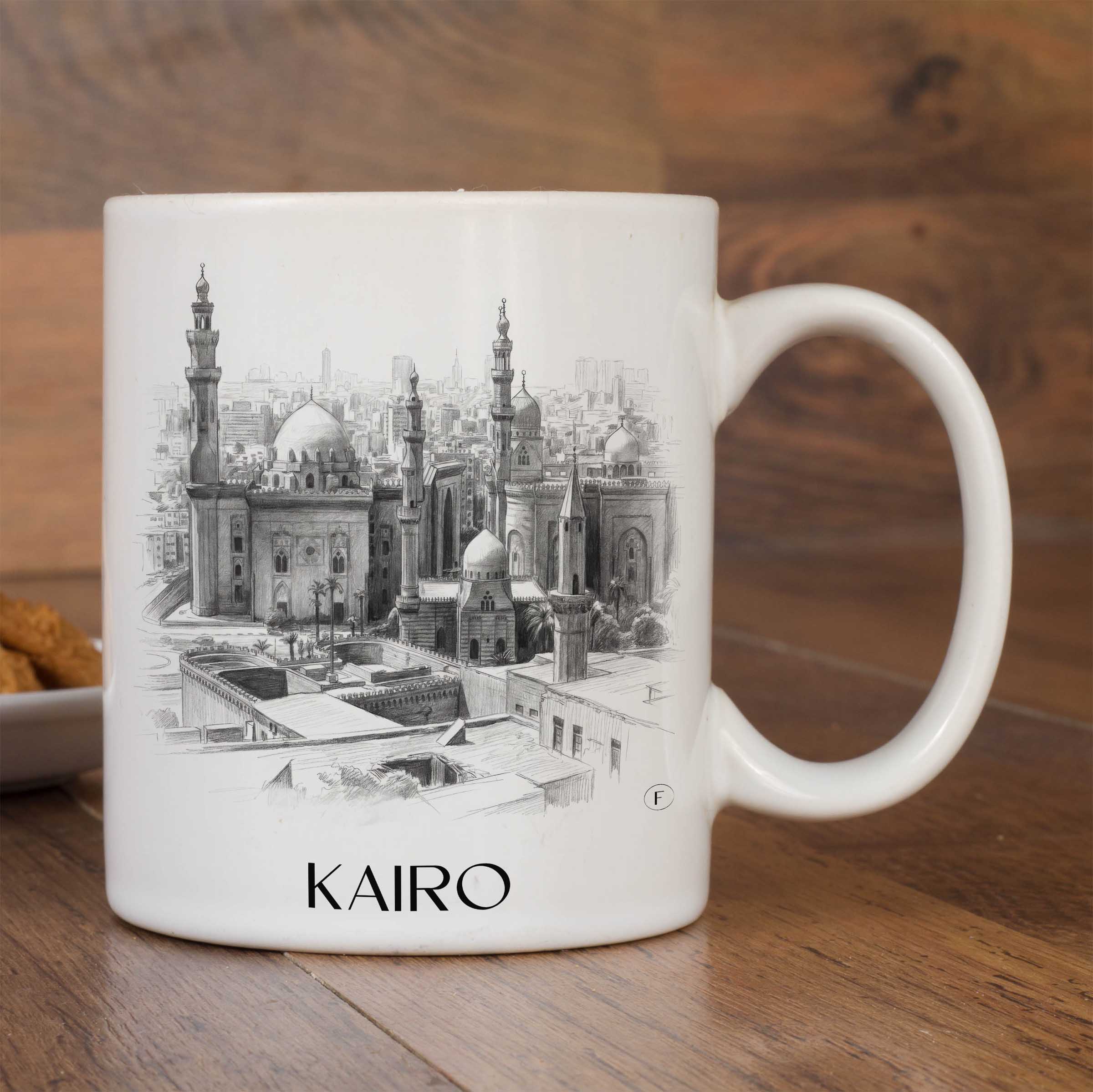 kairo-ägypten-kaffeebecher-bleistift-zeichnung-drawing