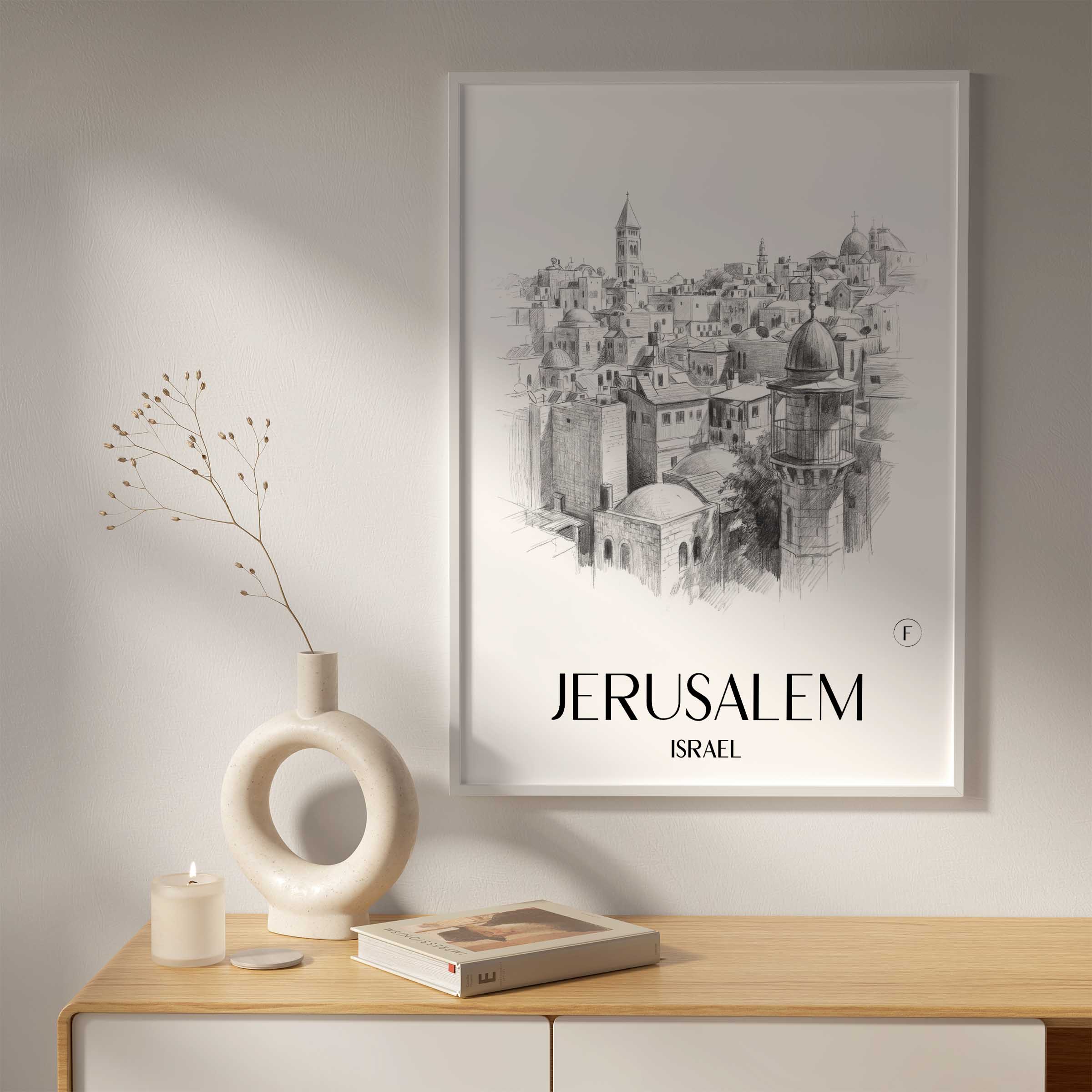jerusalem-israel-poster-bleistift-zeichnung-drawing
