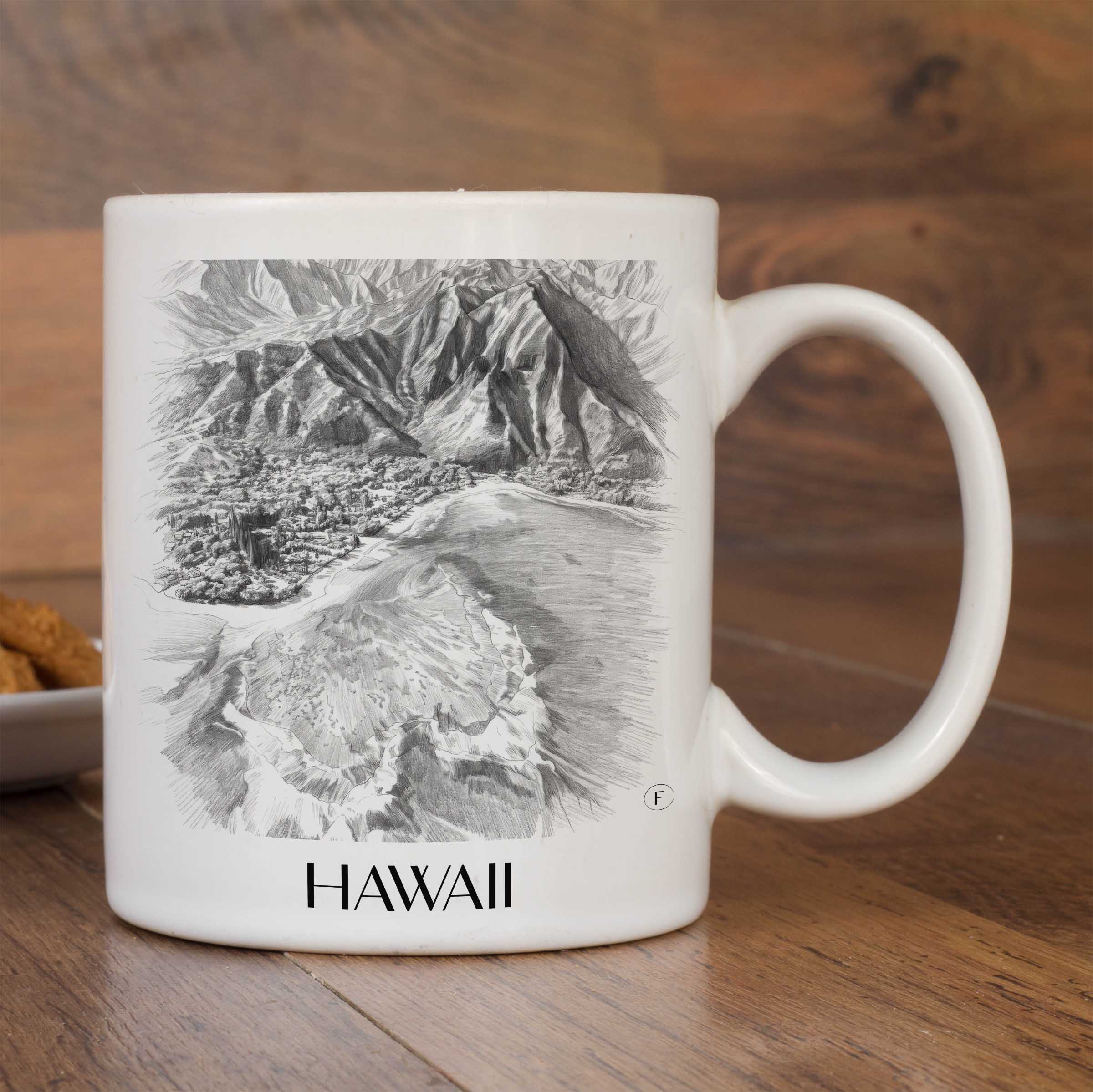 hawaii-vereinigte-staaten-kaffeebecher-bleistift-zeichnung-drawing