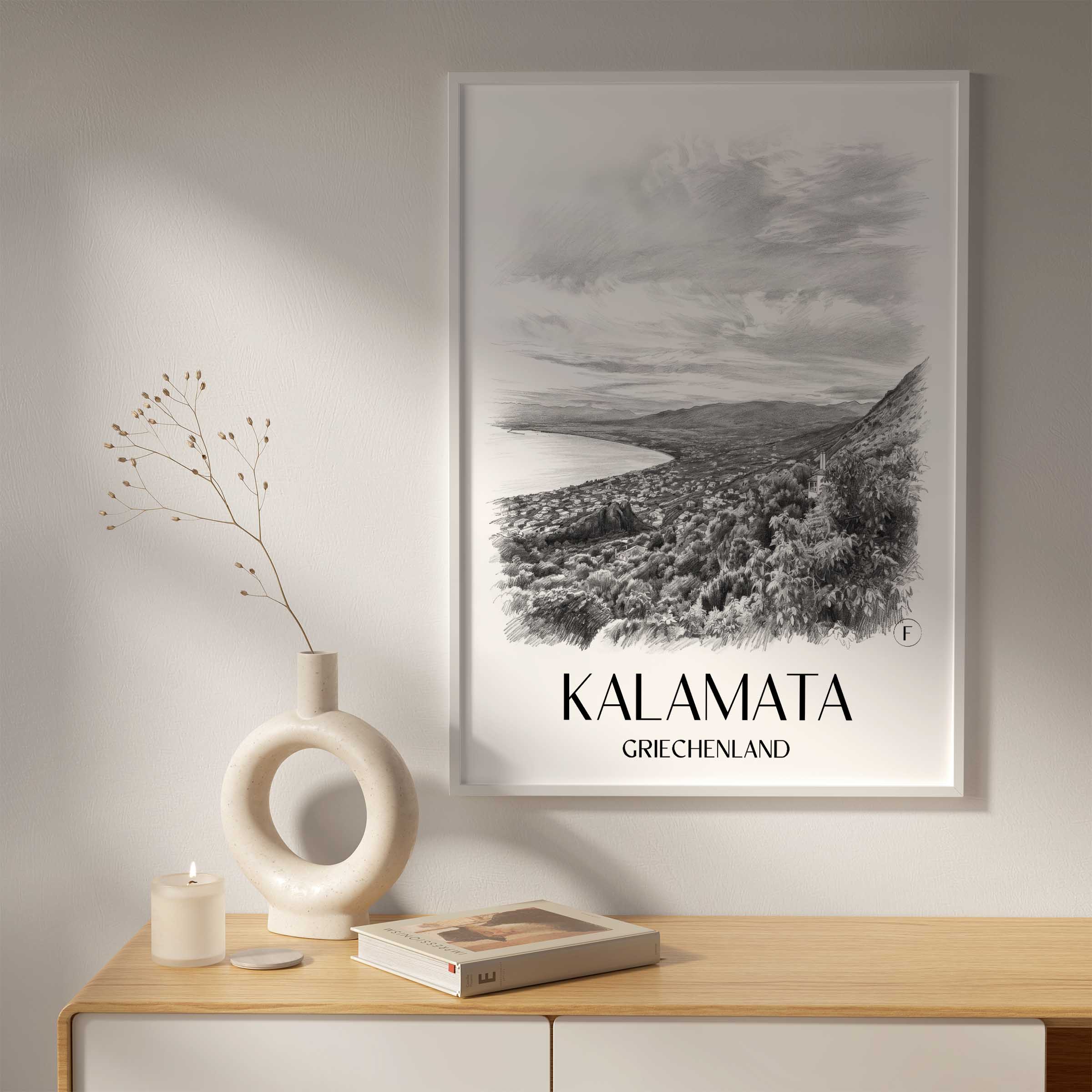 kalamata-griechenland-poster-bleistift-zeichnung-drawing