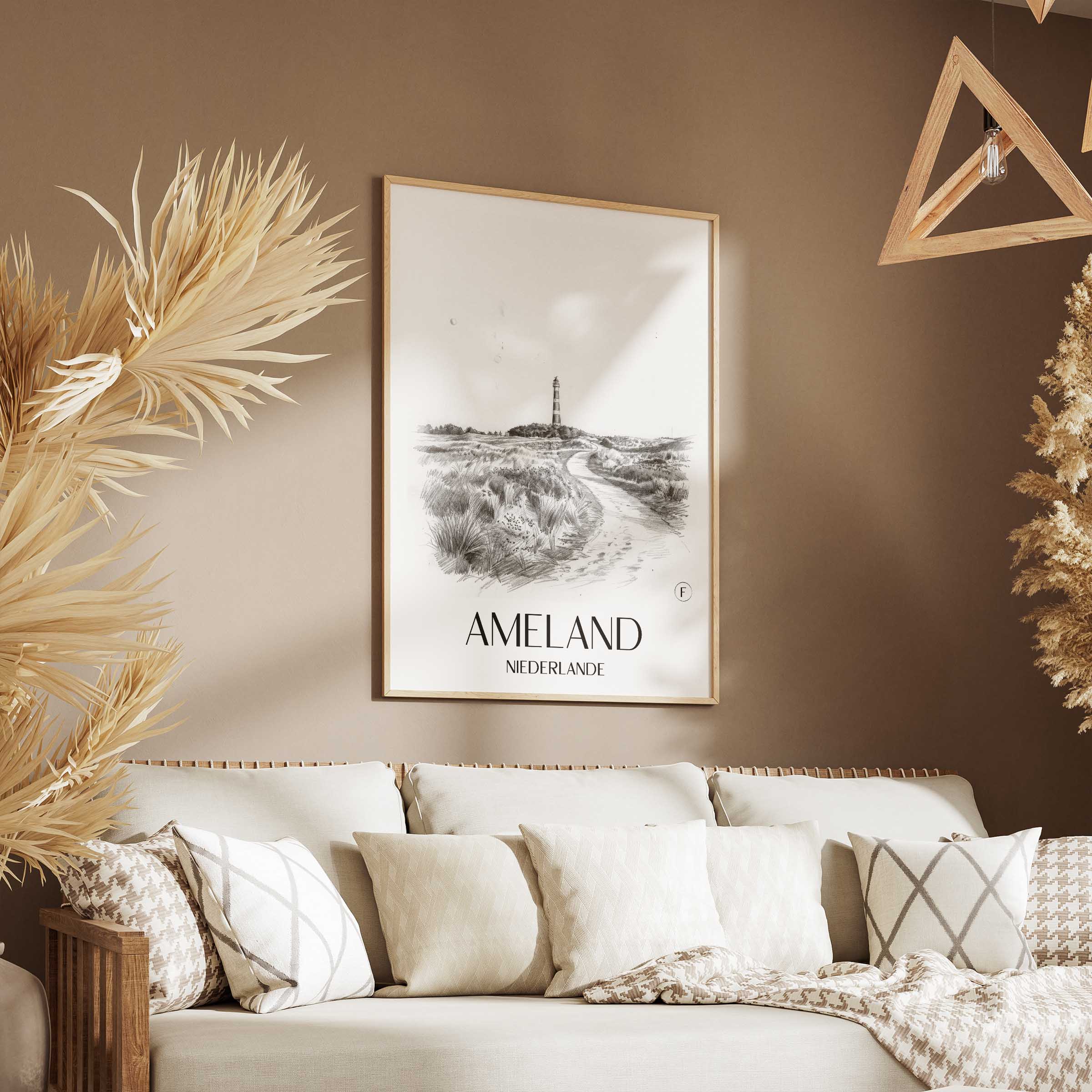 ameland-niederlande-poster-bleistift-zeichnung-drawing