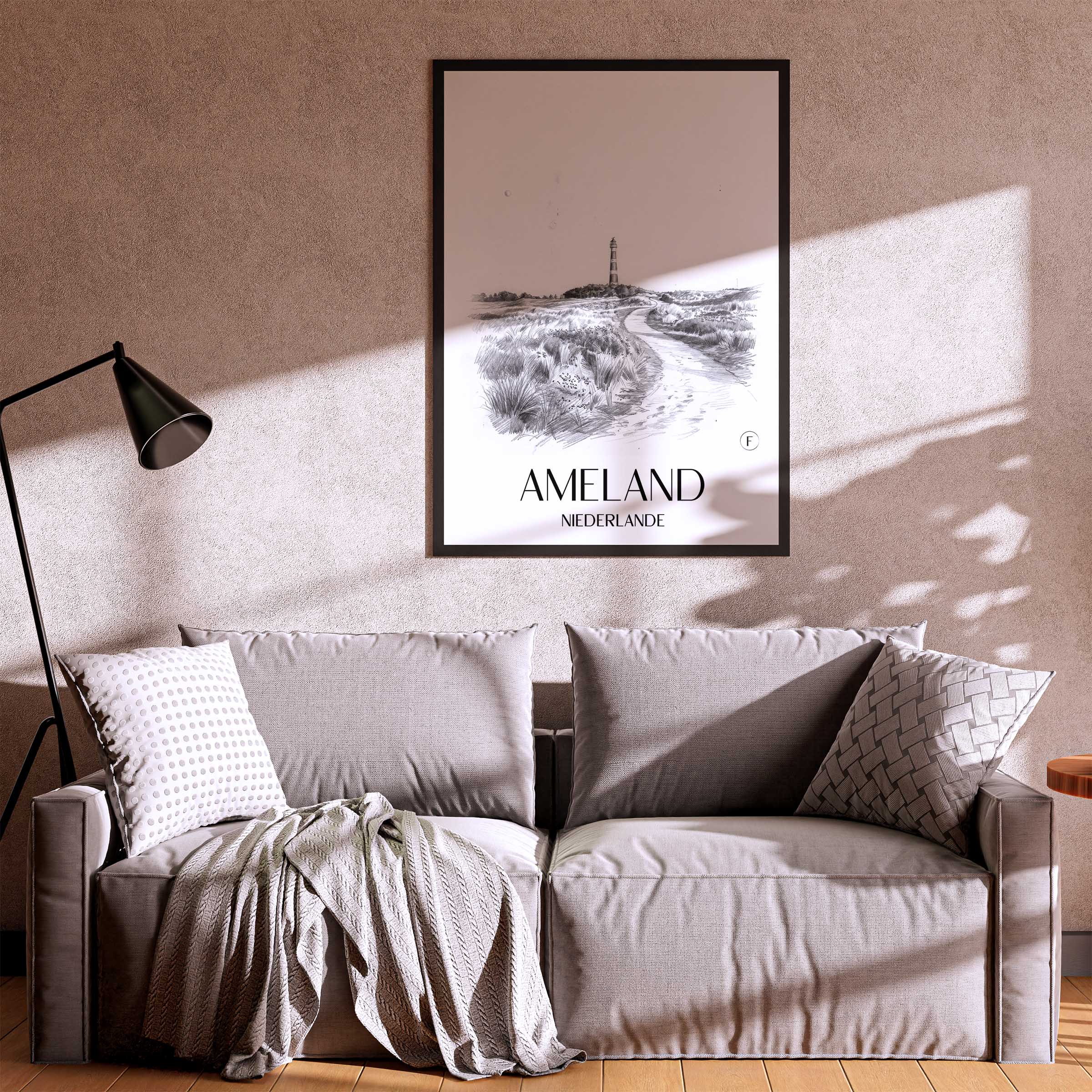 ameland-niederlande-poster-bleistift-zeichnung-drawing