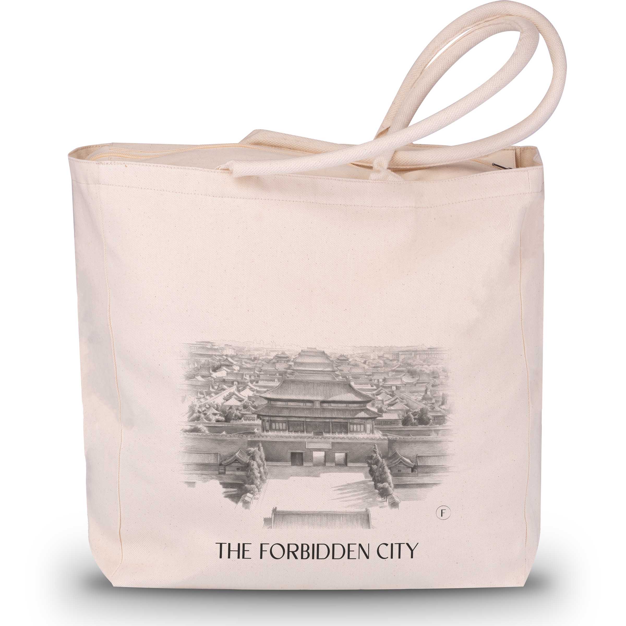 die verbotene Stadt - China Tote Bag - Einkaufstasche im Zeichnung Stil