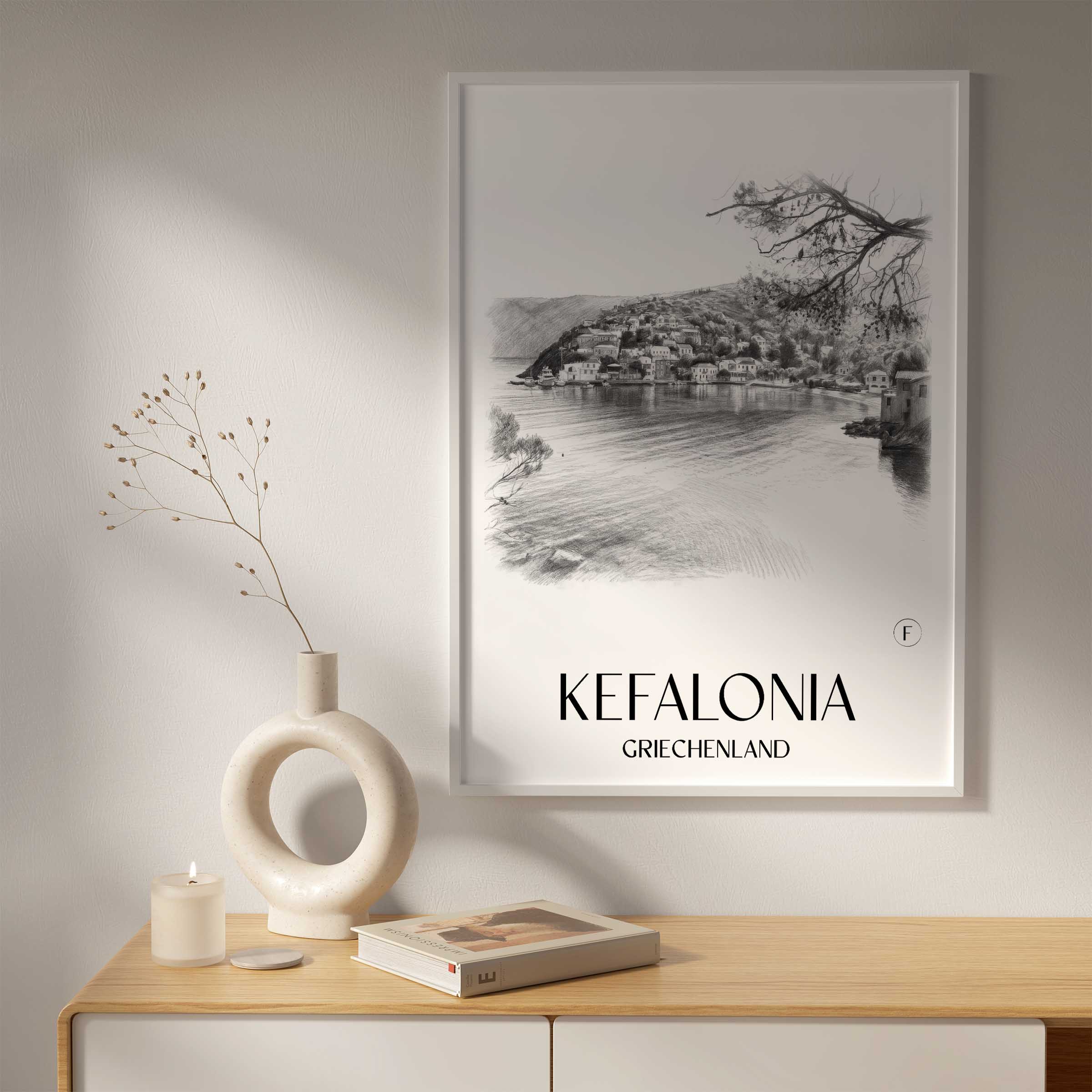 kefalonia-griechenland-poster-bleistift-zeichnung-drawing