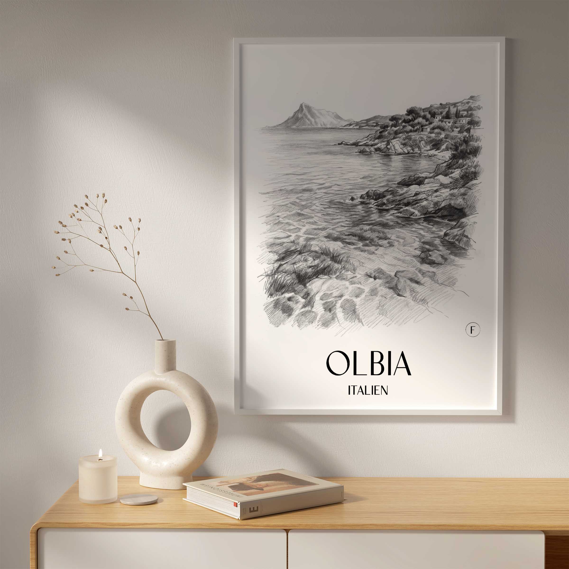 olbia-italien-poster-bleistift-zeichnung-drawing