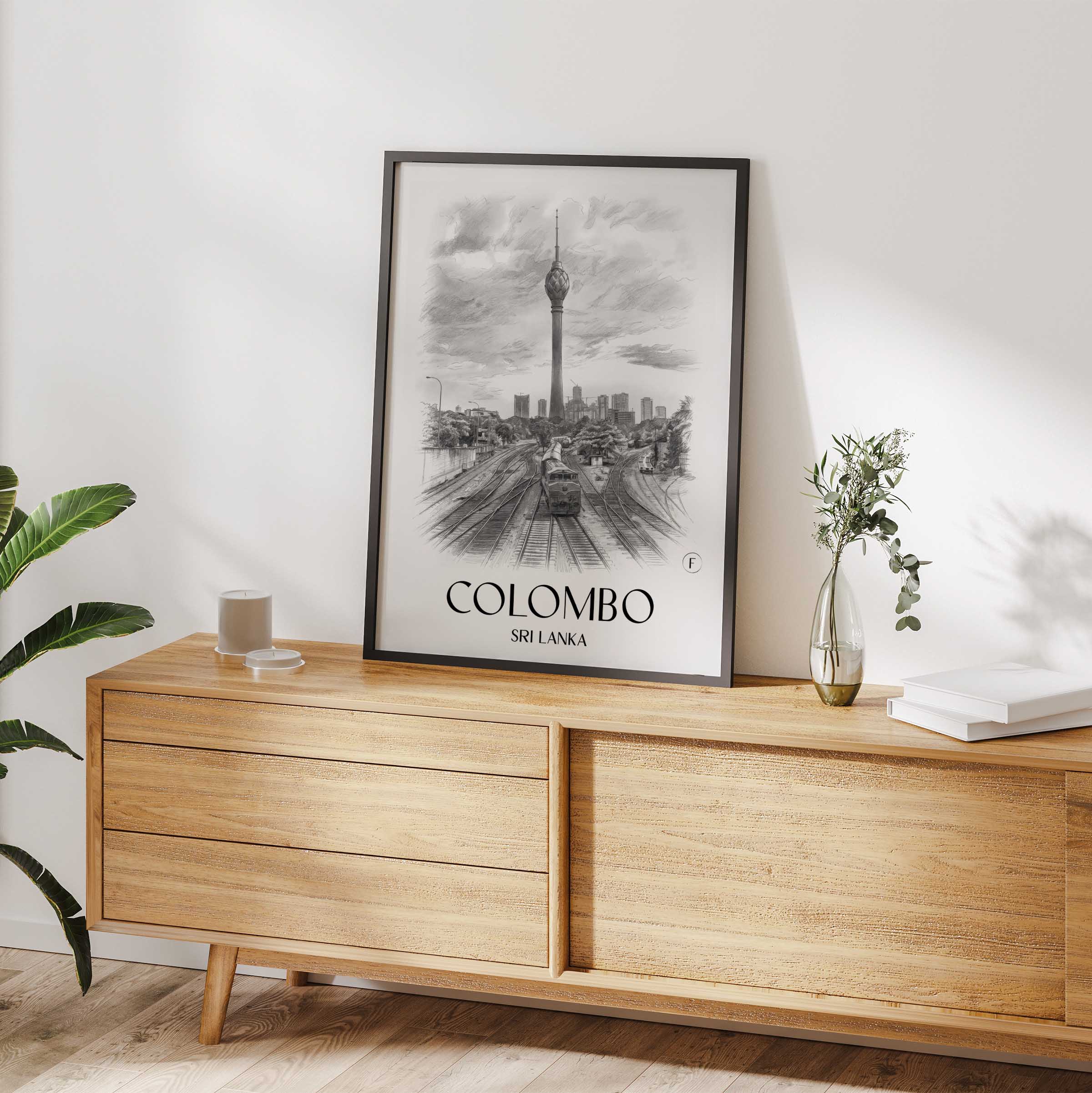 colombo-sri-lanka-poster-bleistift-zeichnung-drawing