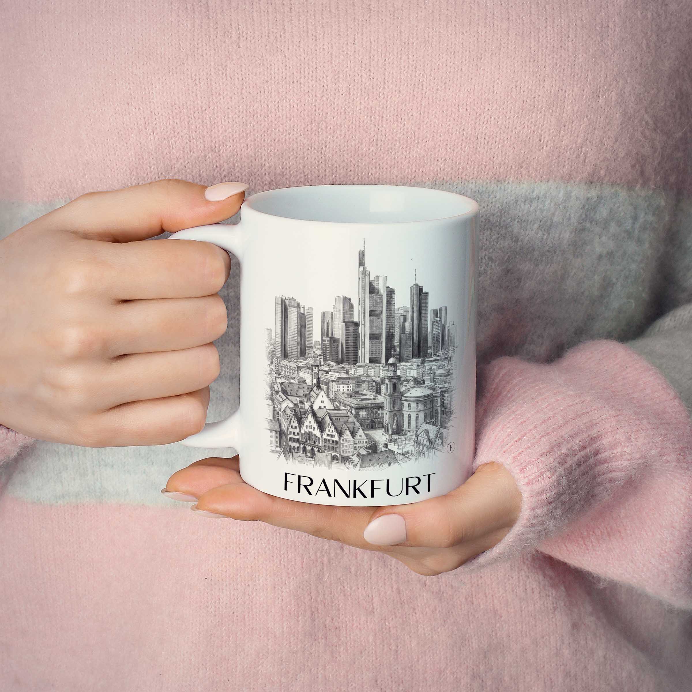 frankfurt-deutschland-kaffeebecher-bleistift-zeichnung-drawing