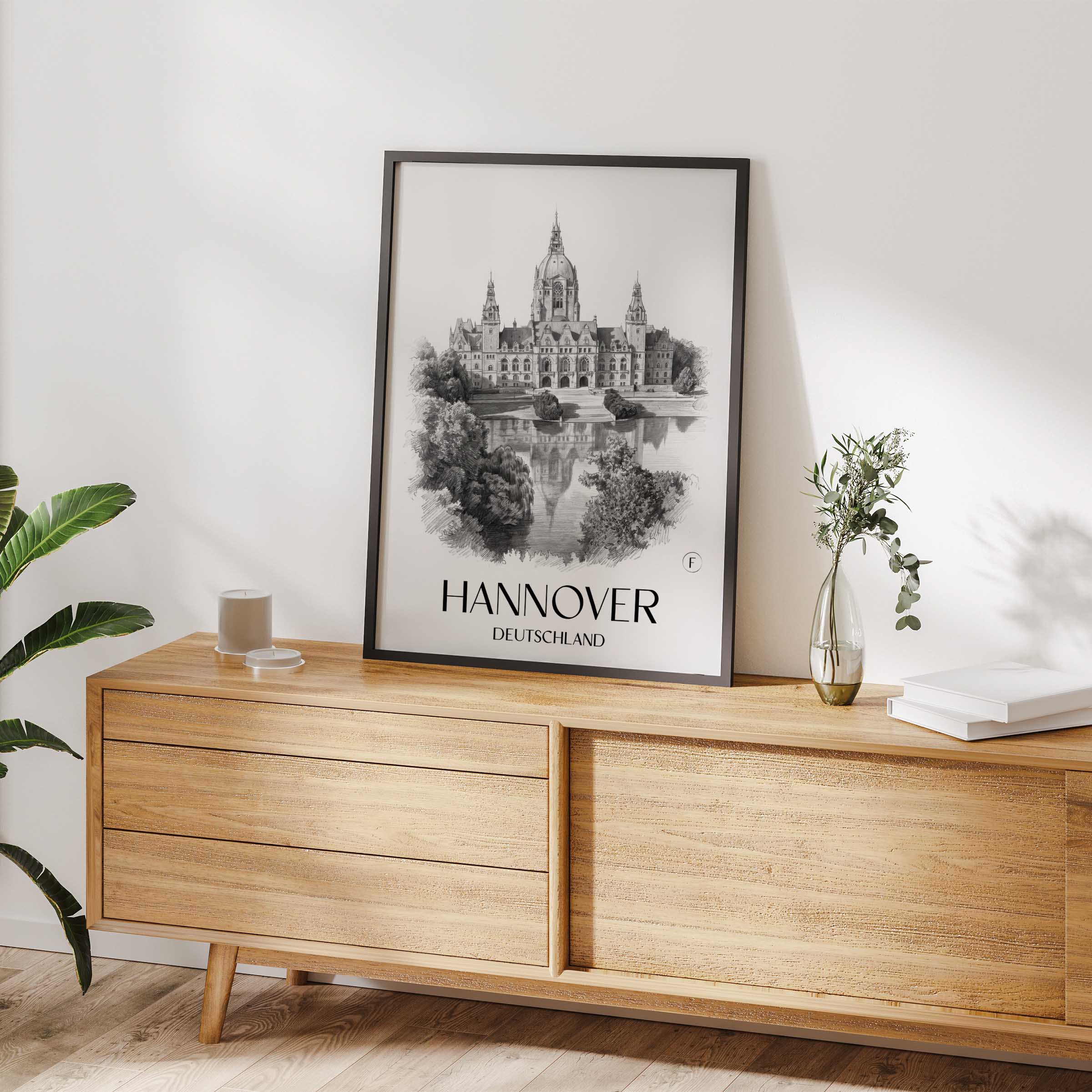 hannover-deutschland-poster-bleistift-zeichnung-drawing