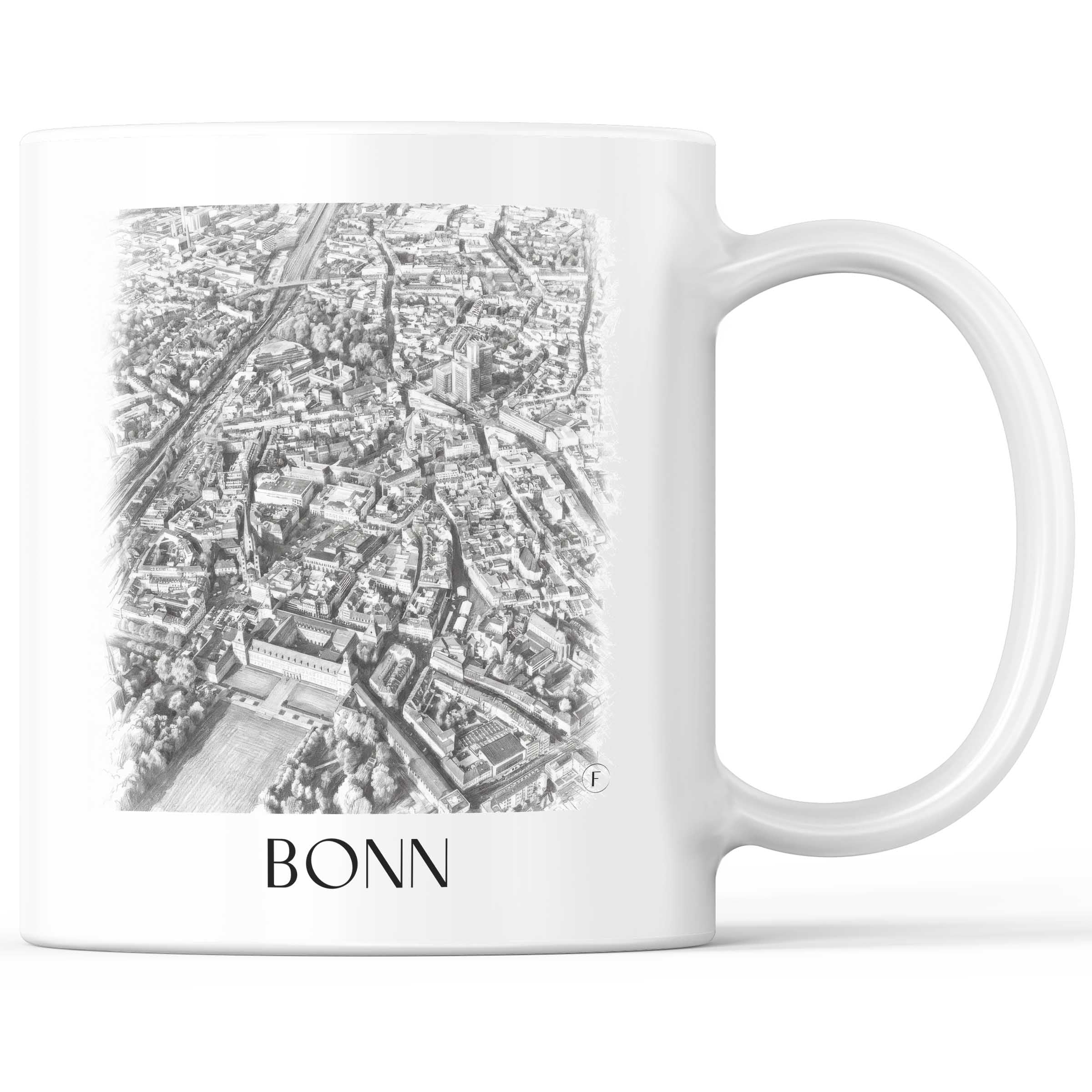 Bonn - Deutschland Becher - Kaffeetasse im Zeichnung Stil
