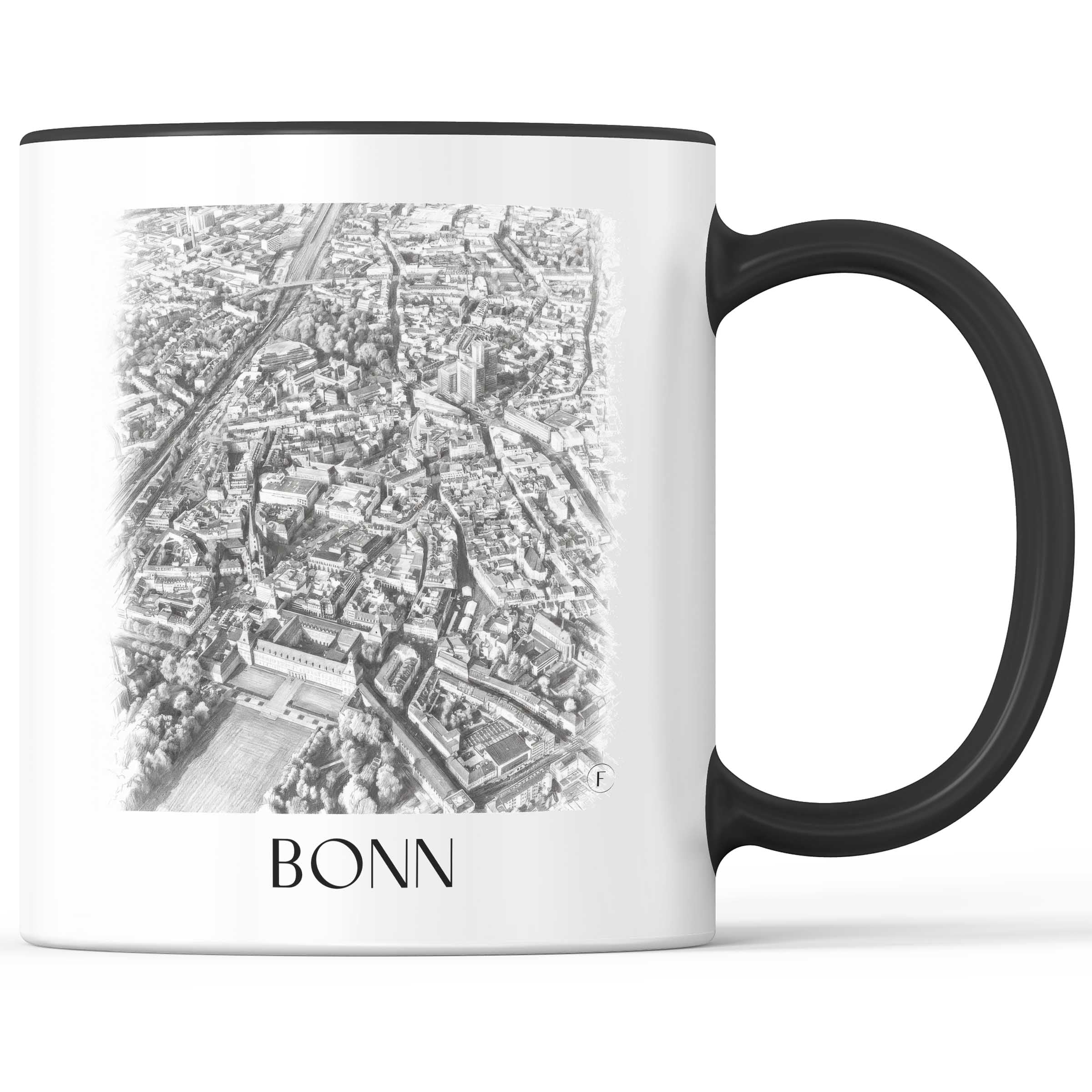 Bonn - Deutschland Becher - Kaffeetasse im Zeichnung Stil