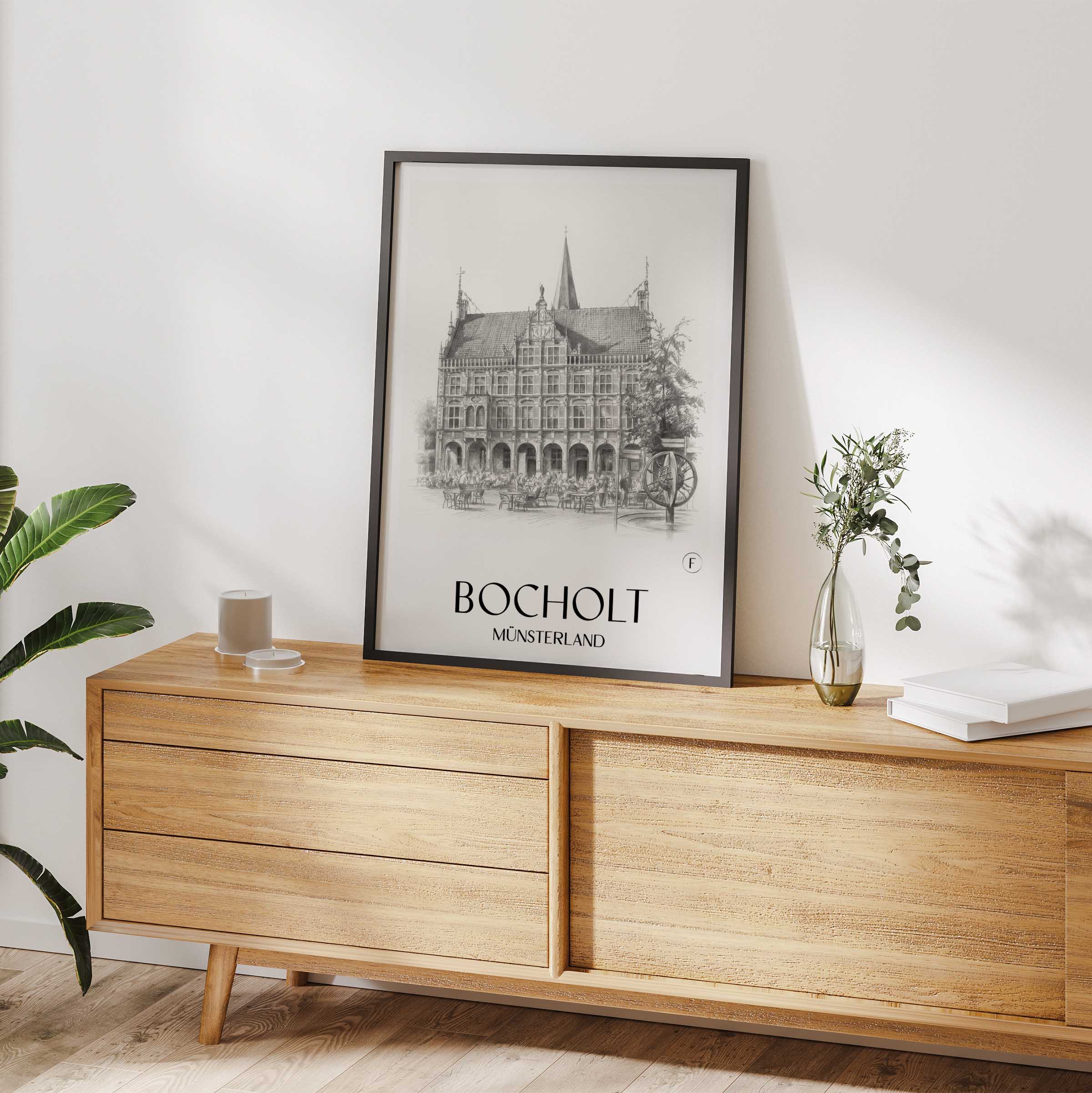 bocholt-münsterland-deutschland-poster-bleistift-zeichnung-drawing