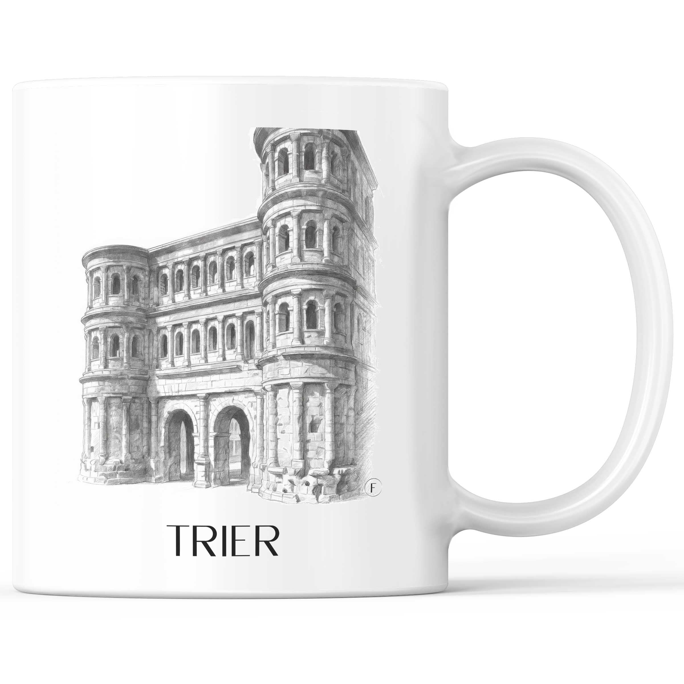 Trier - Deutschland Becher - Kaffeetasse im Zeichnung Stil