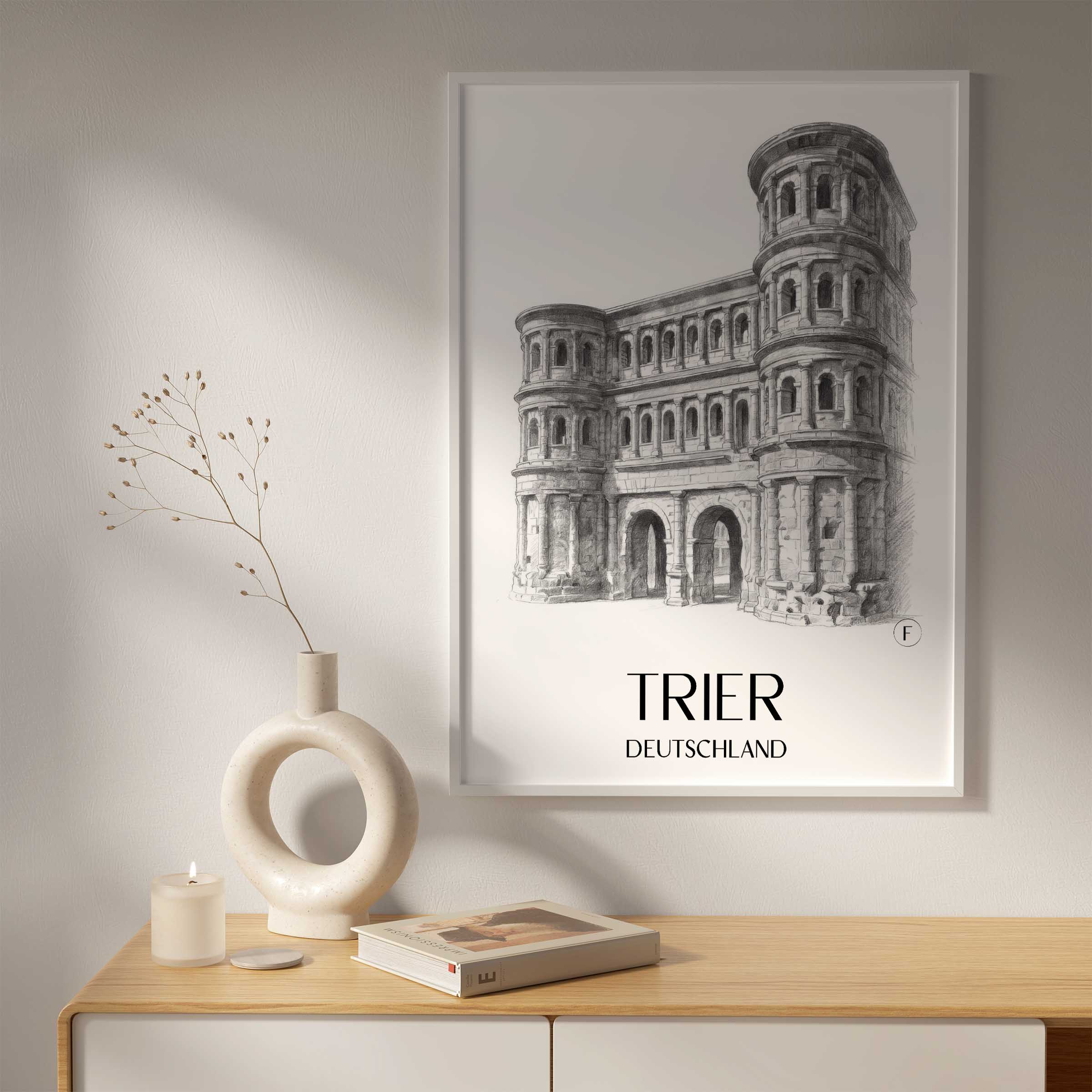 trier-deutschland-poster-bleistift-zeichnung-drawing
