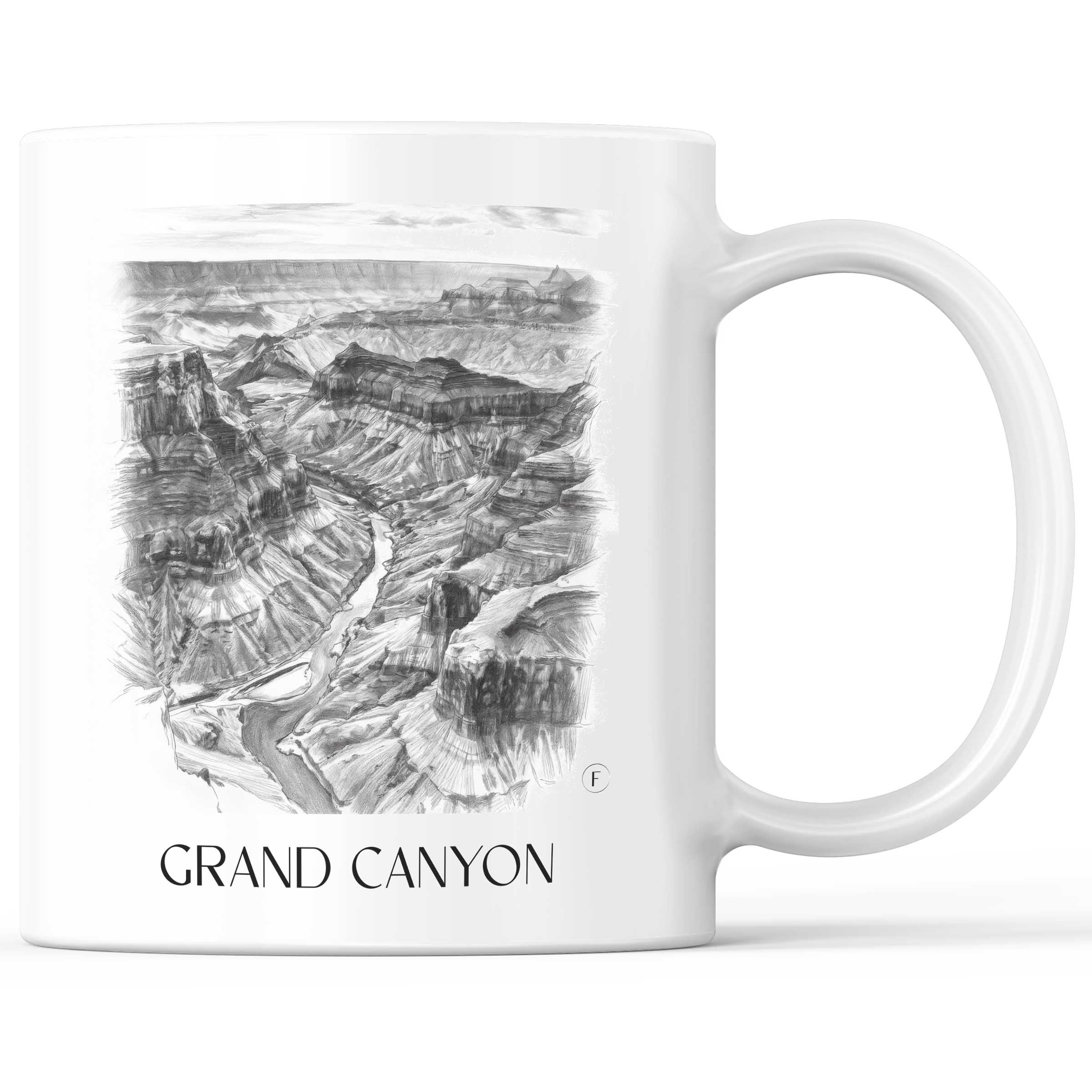 Grand Canyon - USA Becher - Kaffeetasse im Zeichnung Stil