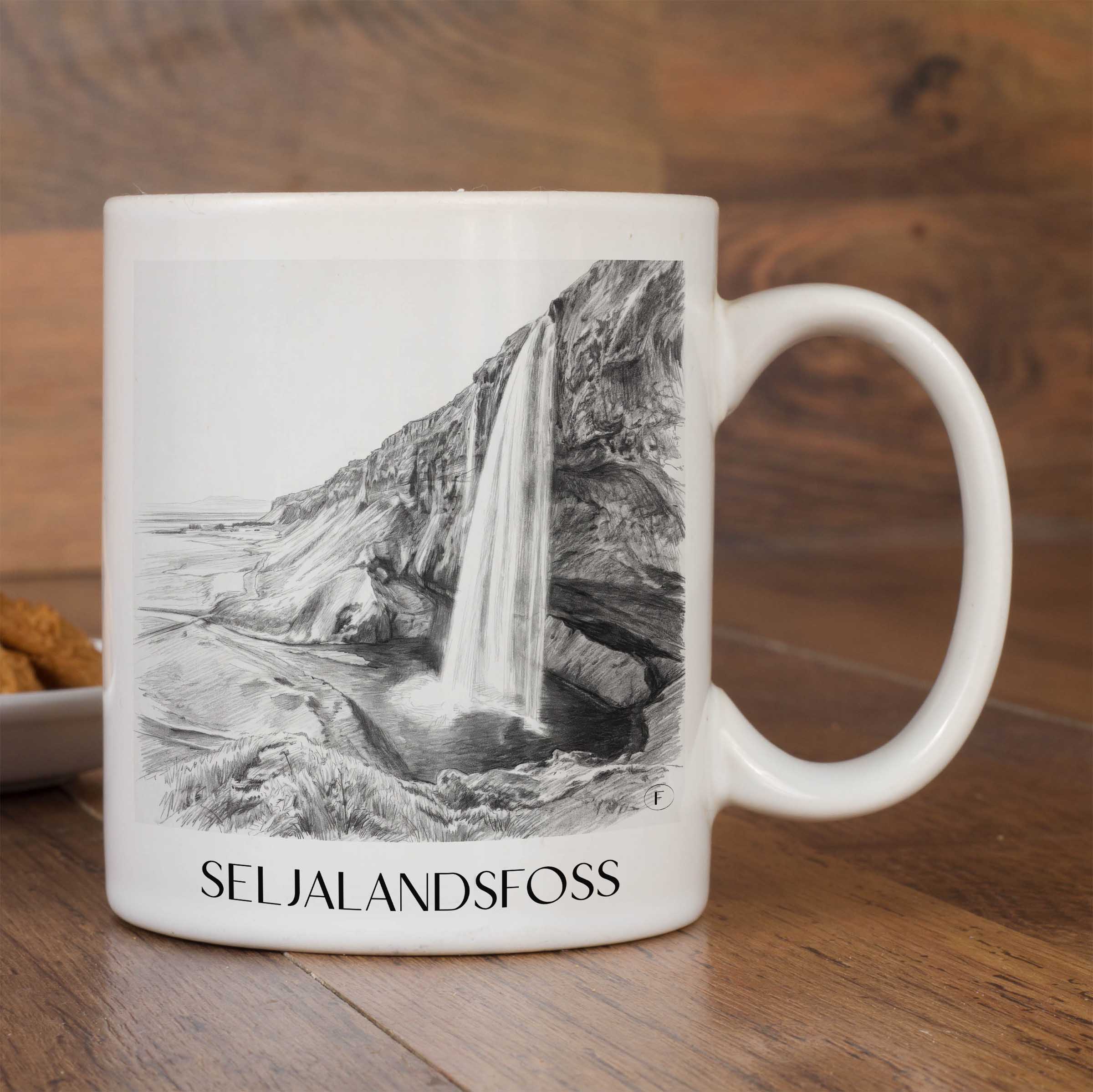 seljalandsfoss-island-kaffeebecher-bleistift-zeichnung-drawing
