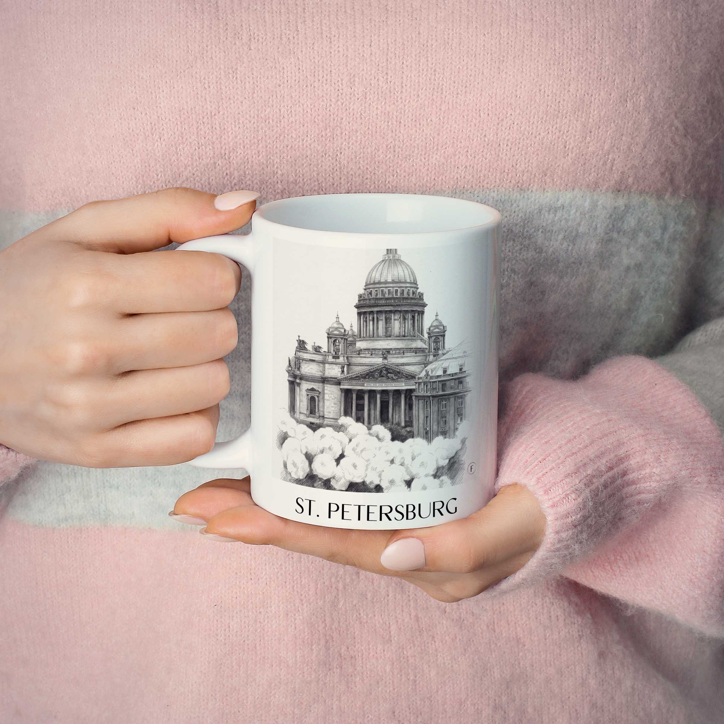st.-petersburg-russland-kaffeebecher-bleistift-zeichnung-drawing