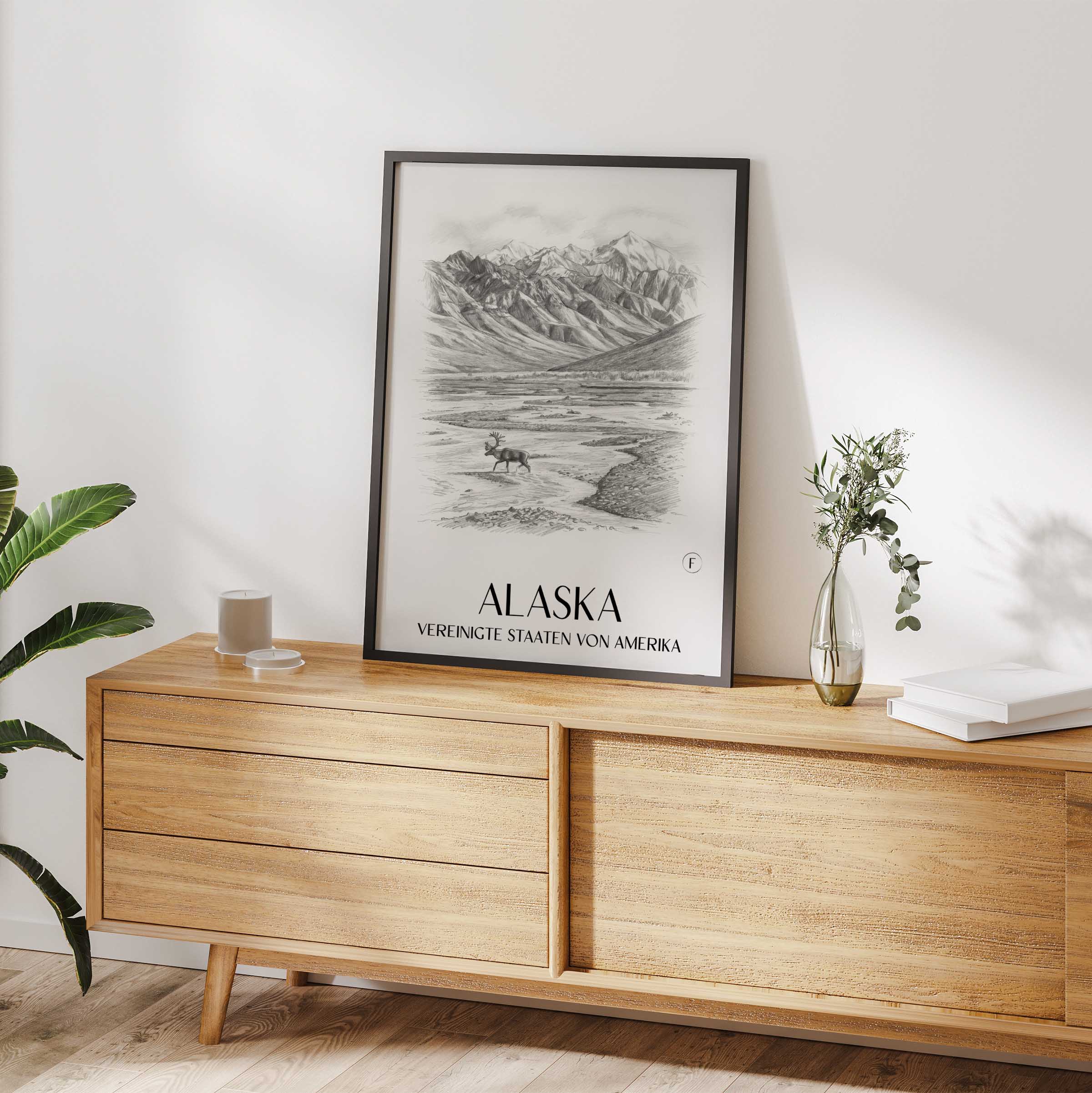 alaska-vereinigte-staaten-von-amerika-poster-bleistift-zeichnung-drawing