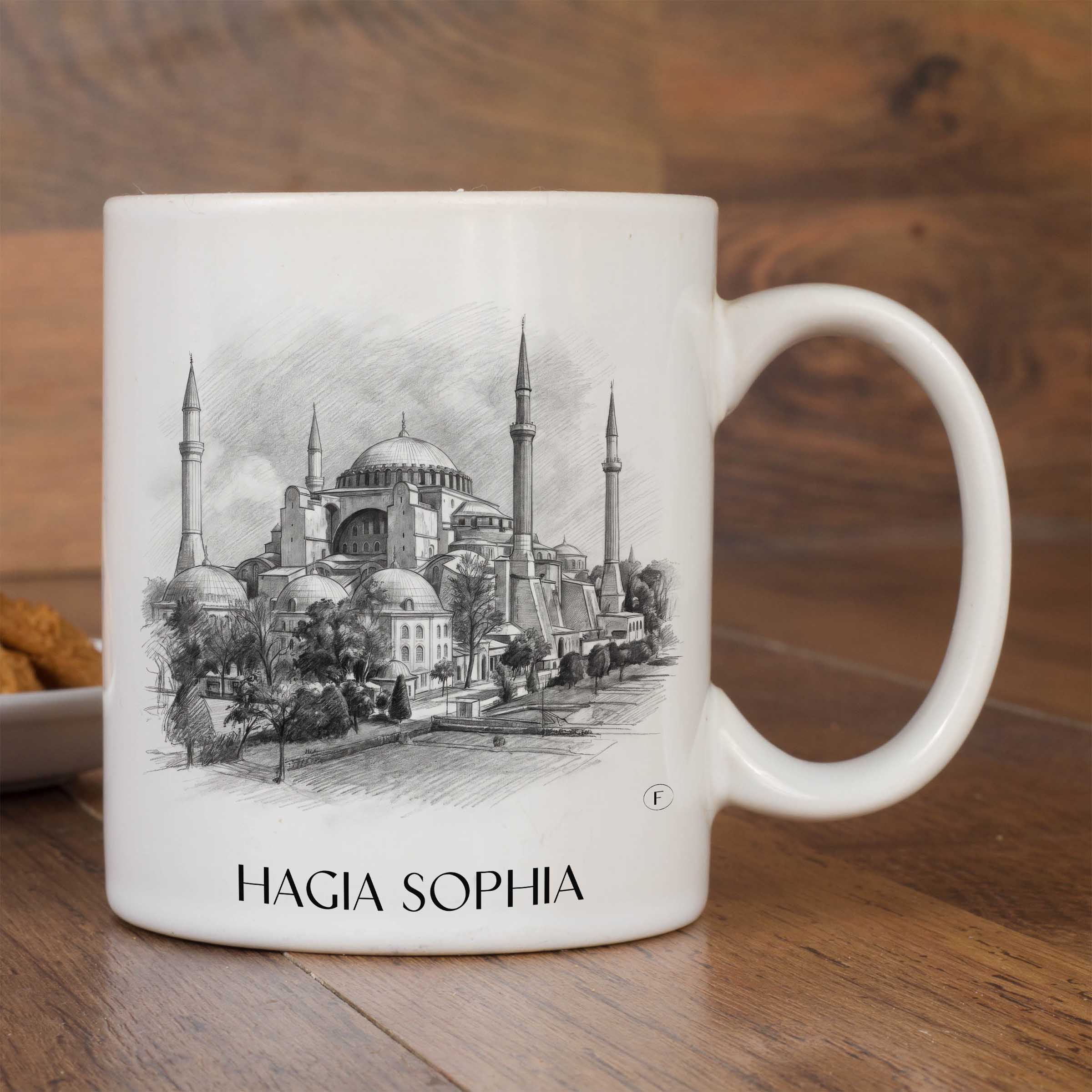 hagia-sophia-türkei-kaffeebecher-bleistift-zeichnung-drawing