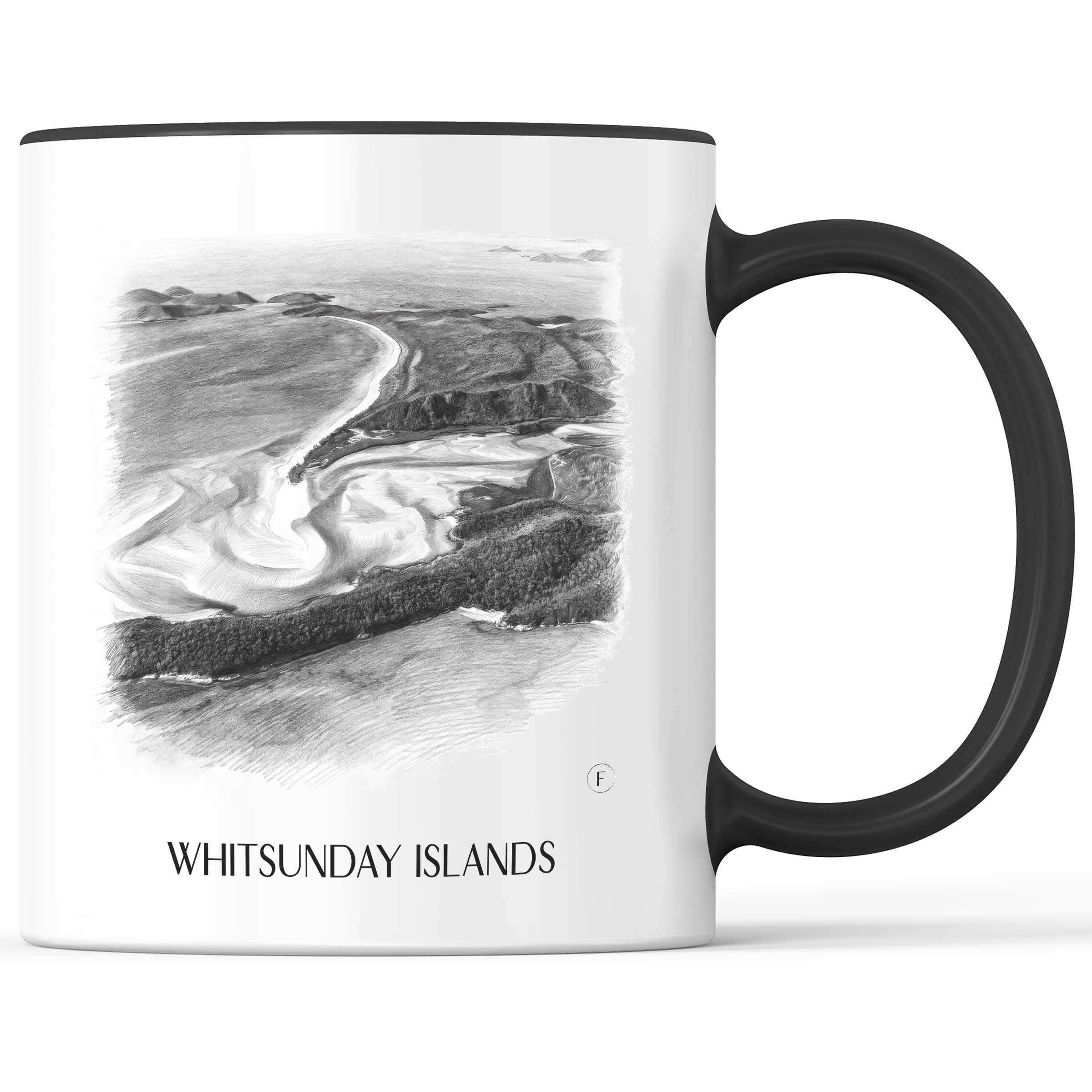 Whitsunday Inseln - Australien Becher - Kaffeetasse im Zeichnung Stil