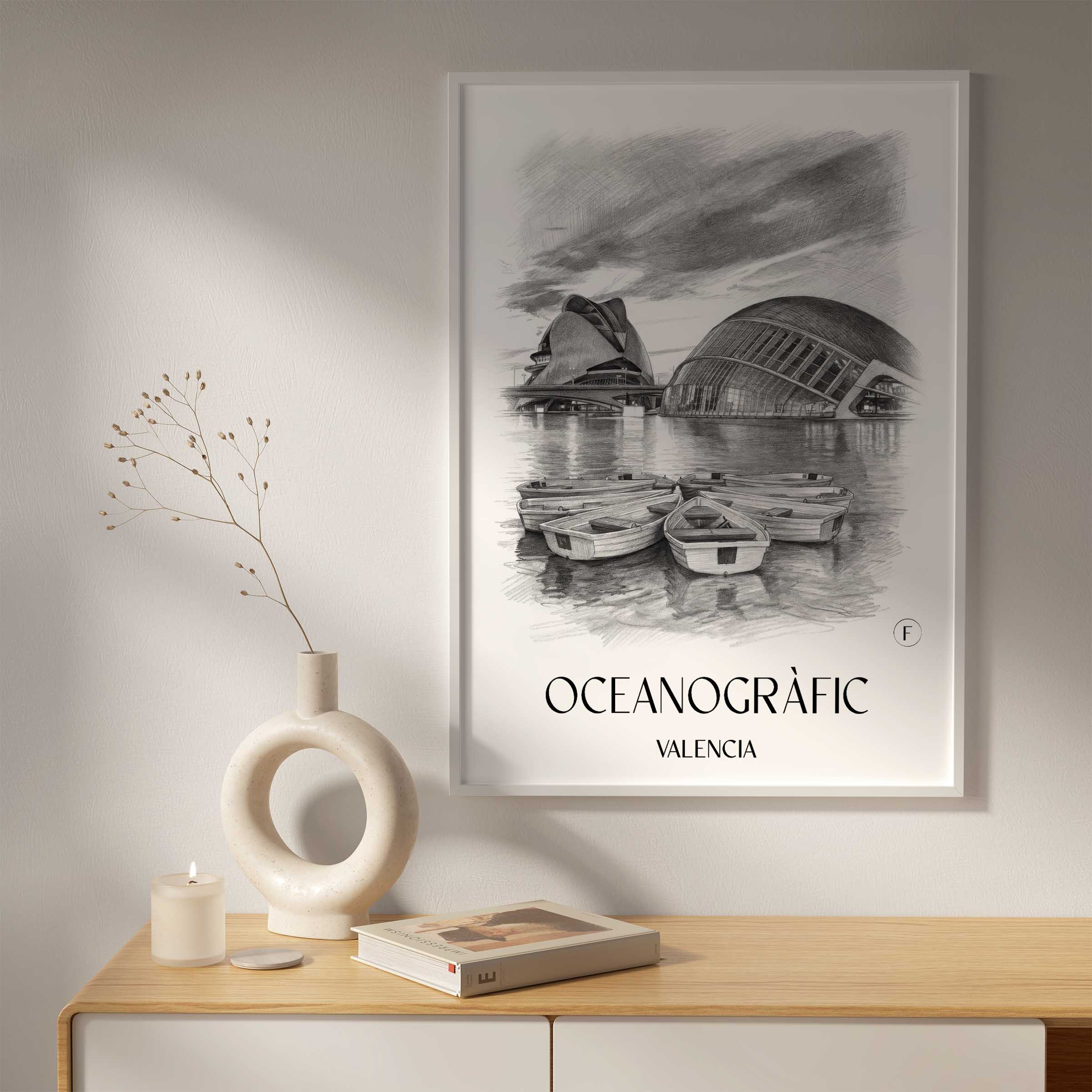 oceanogràfic-(valencia)-valencia-spanien-poster-bleistift-zeichnung-drawing