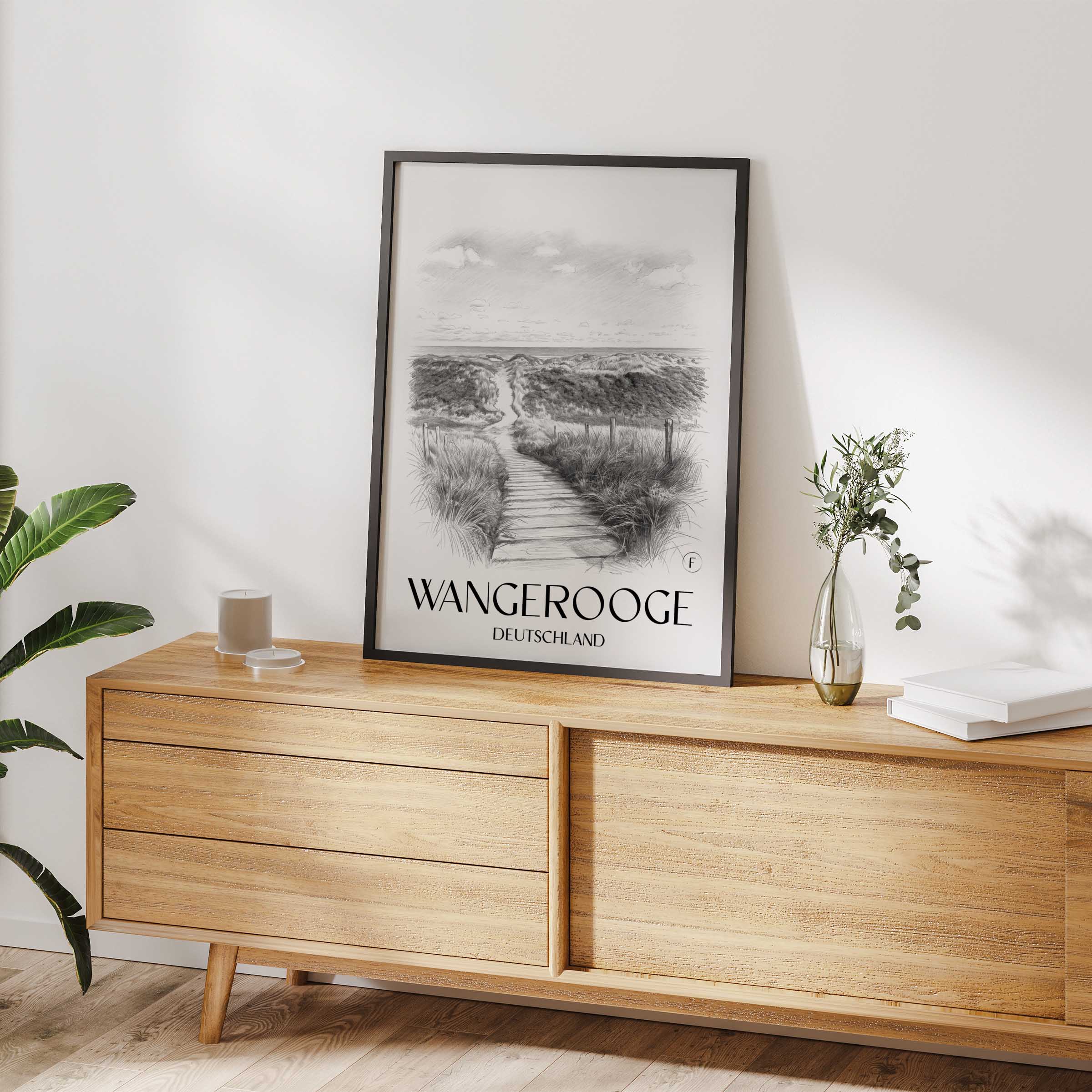 wangerooge-deutschland-poster-bleistift-zeichnung-drawing
