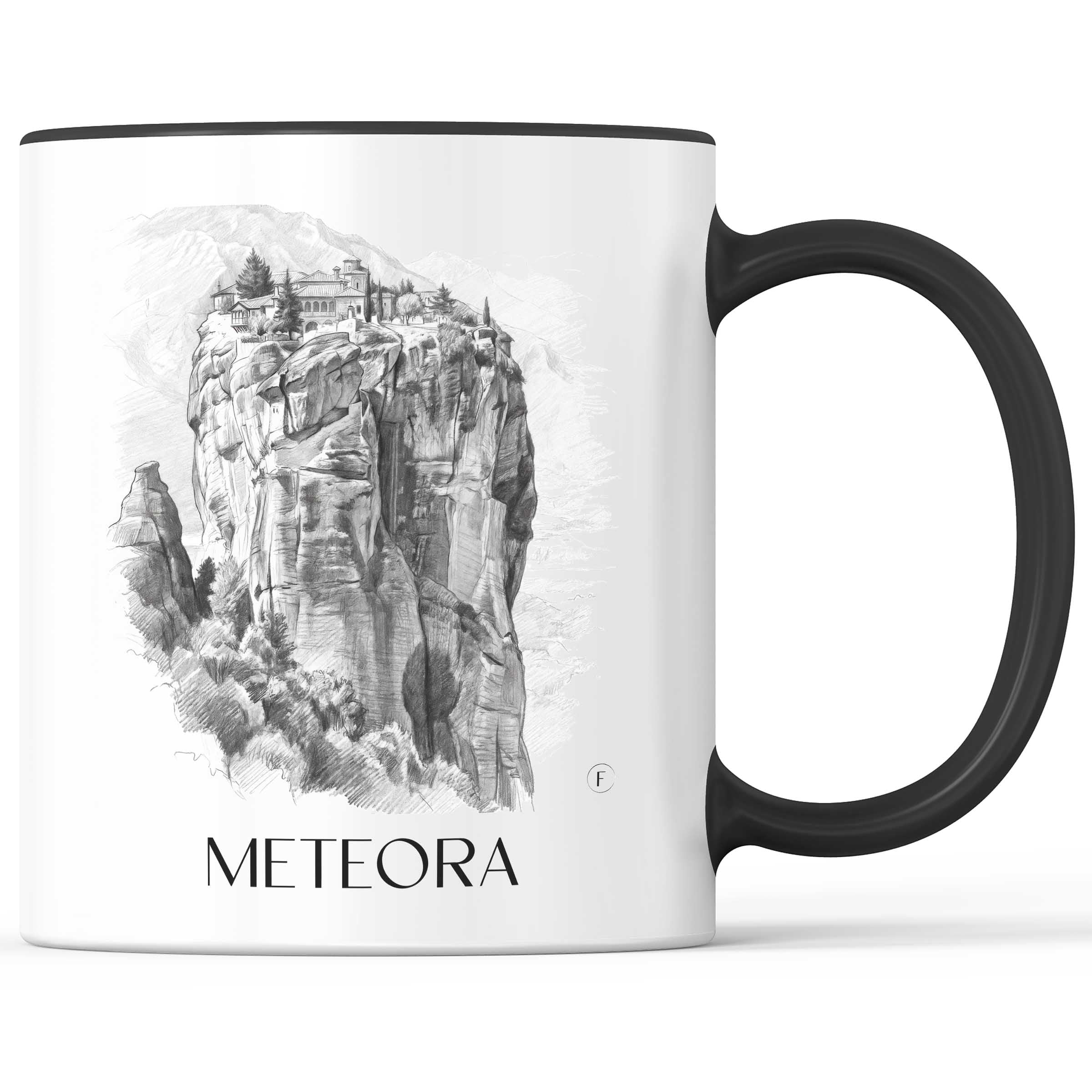 meteora-griechenland-griechenland-kaffeebecher-bleistift-zeichnung-drawing