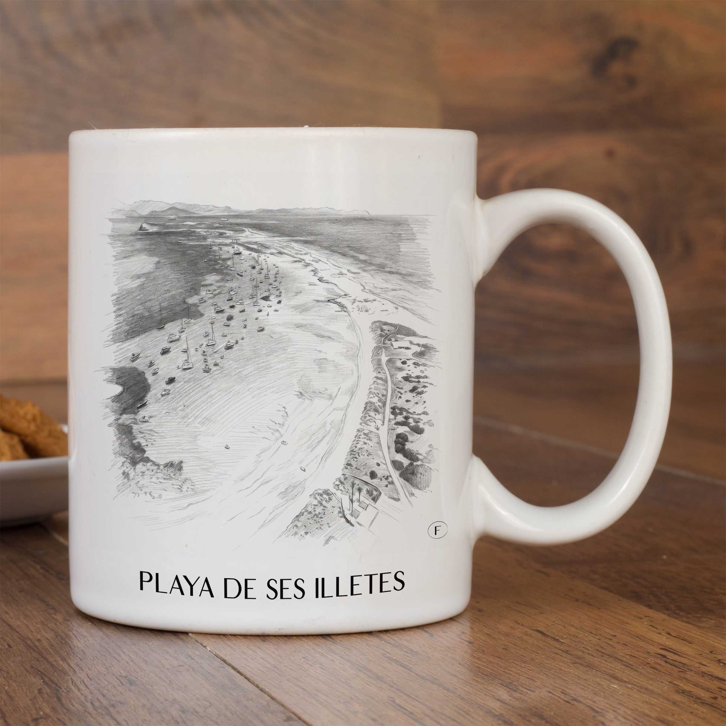 playa-de-ses-illetes-formentera-spanien-kaffeebecher-bleistift-zeichnung-drawing