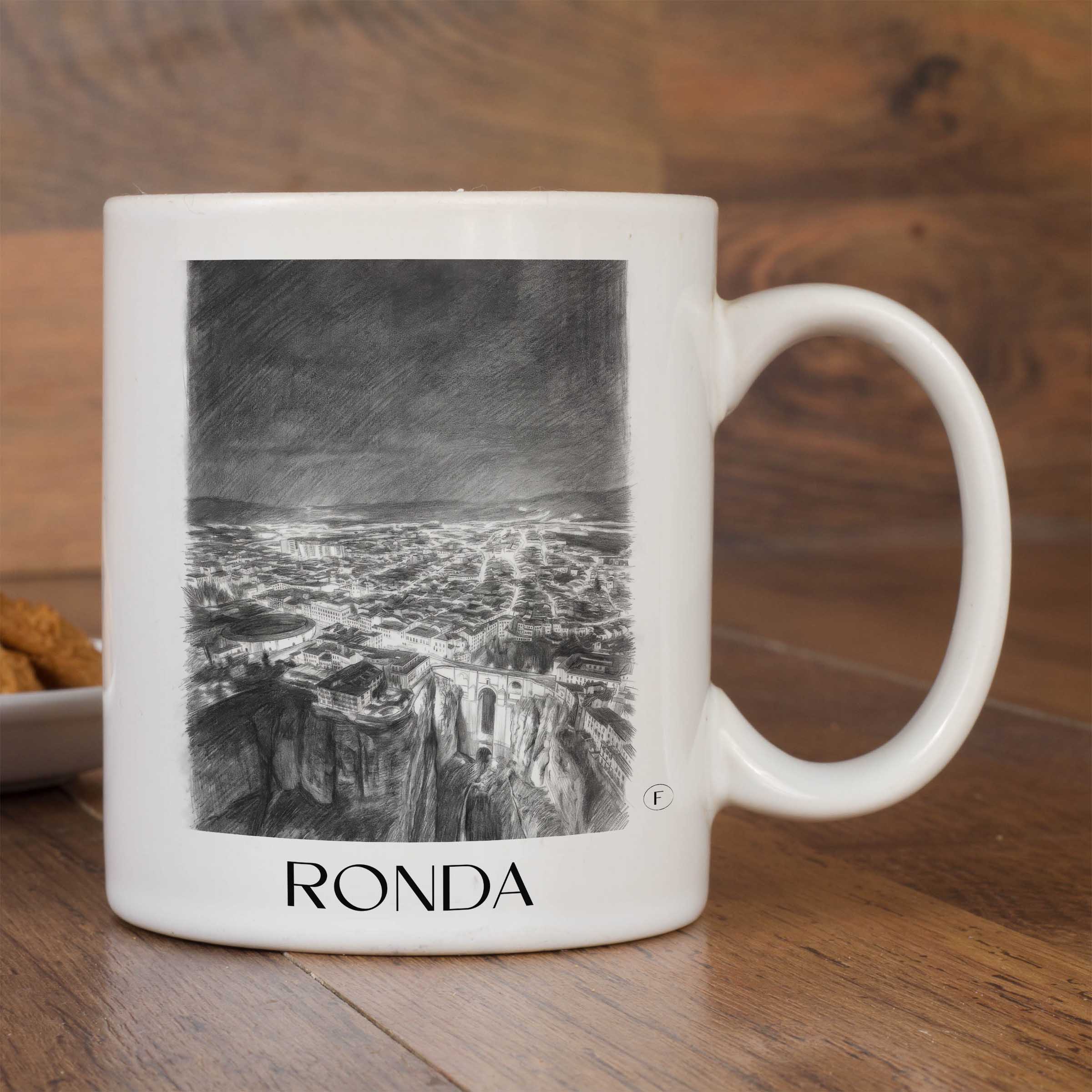 ronda-spanien-spanien-kaffeebecher-bleistift-zeichnung-drawing