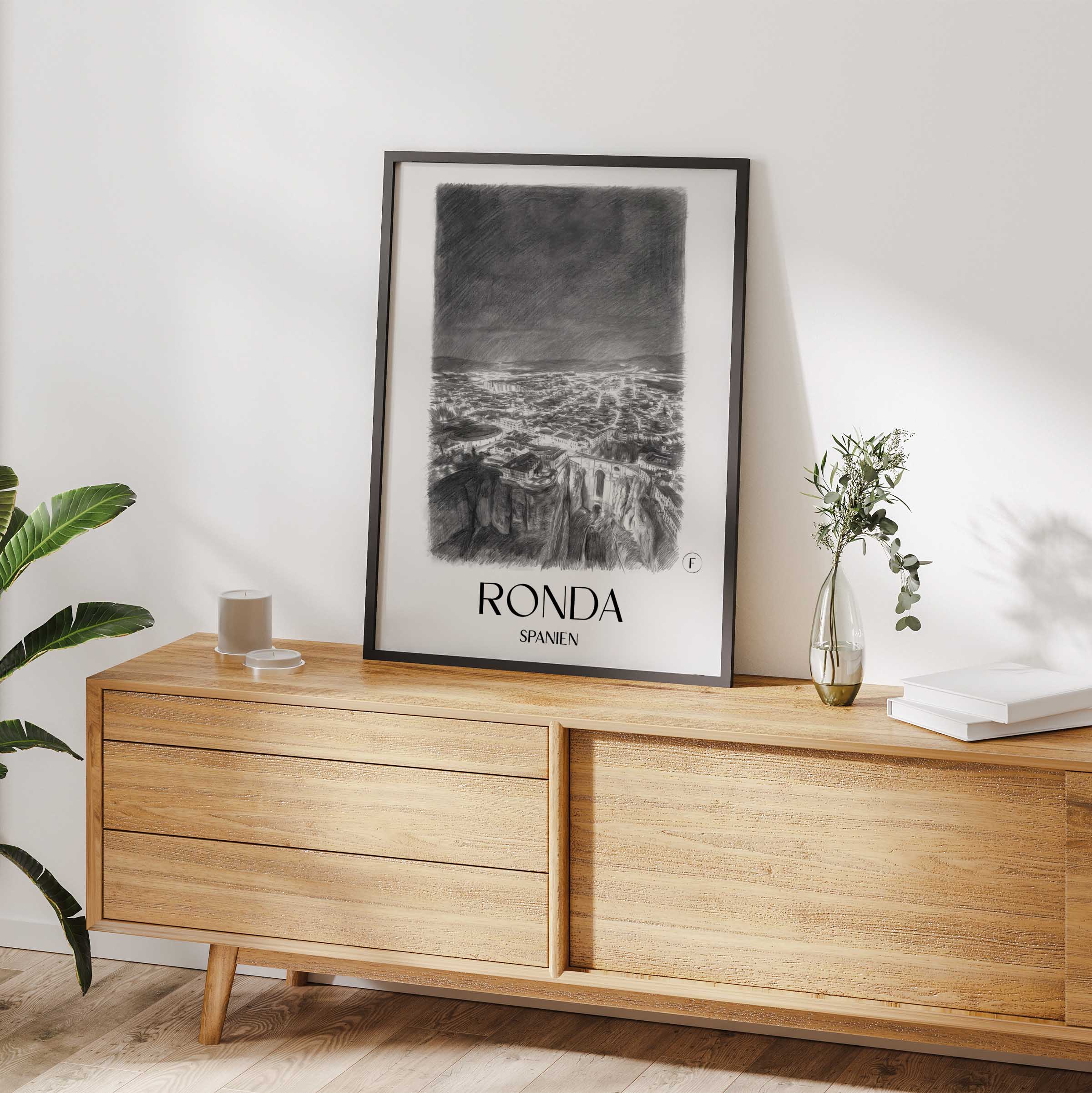 ronda-spanien-spanien-poster-bleistift-zeichnung-drawing