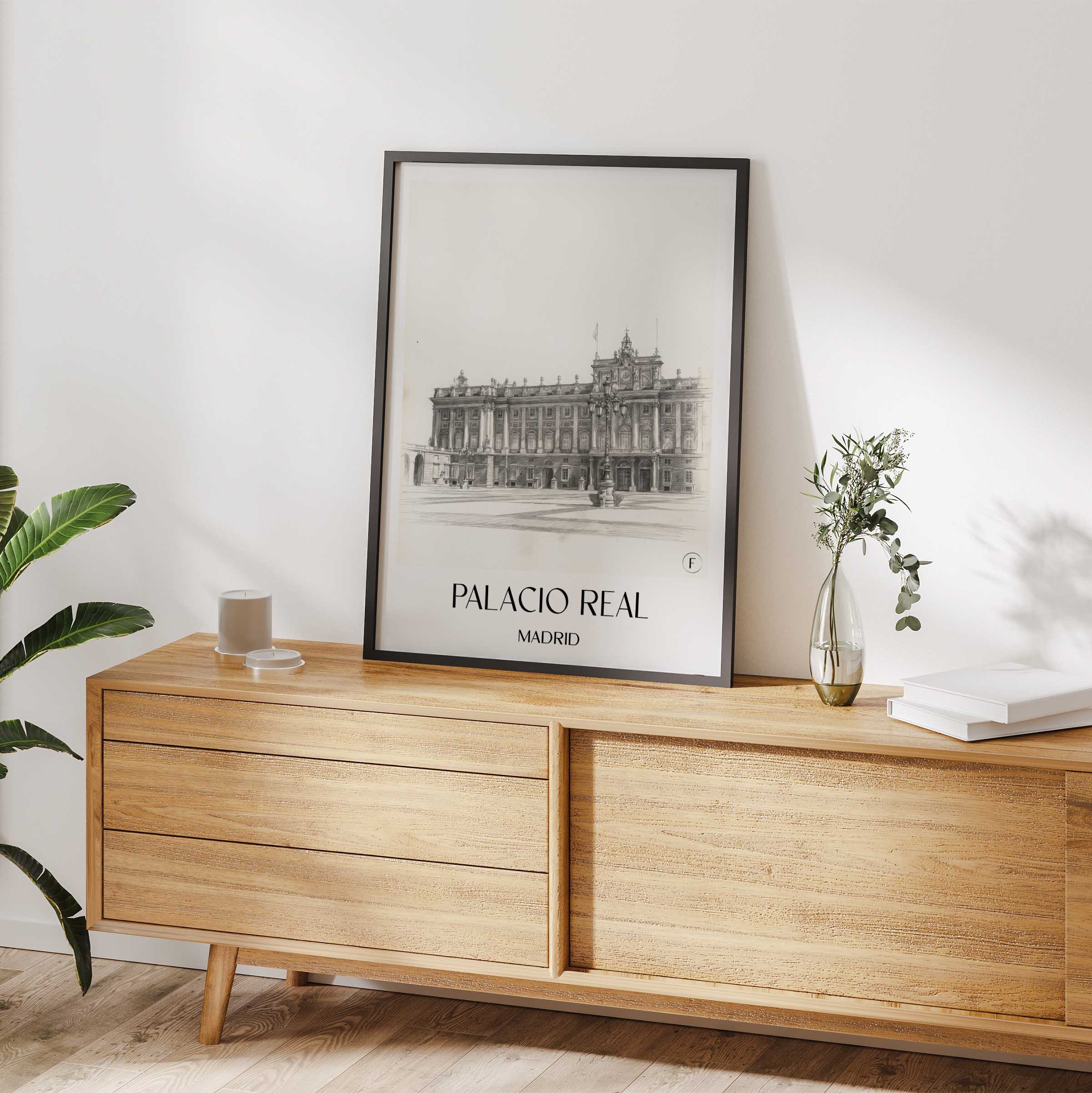 palacio-real-madrid-spanien-poster-bleistift-zeichnung-drawing