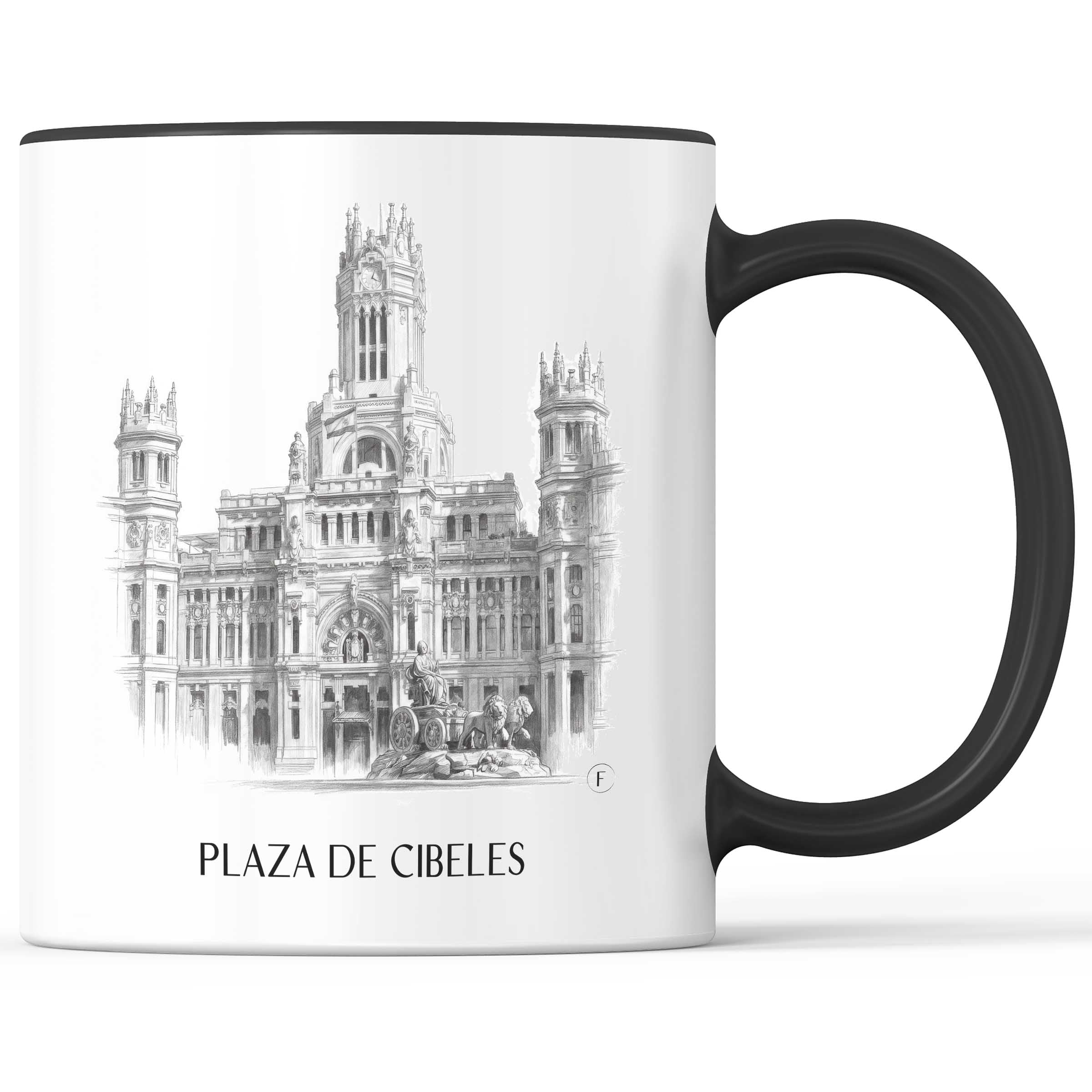 plaza-de-cibeles-madrid-spanien-kaffeebecher-bleistift-zeichnung-drawing