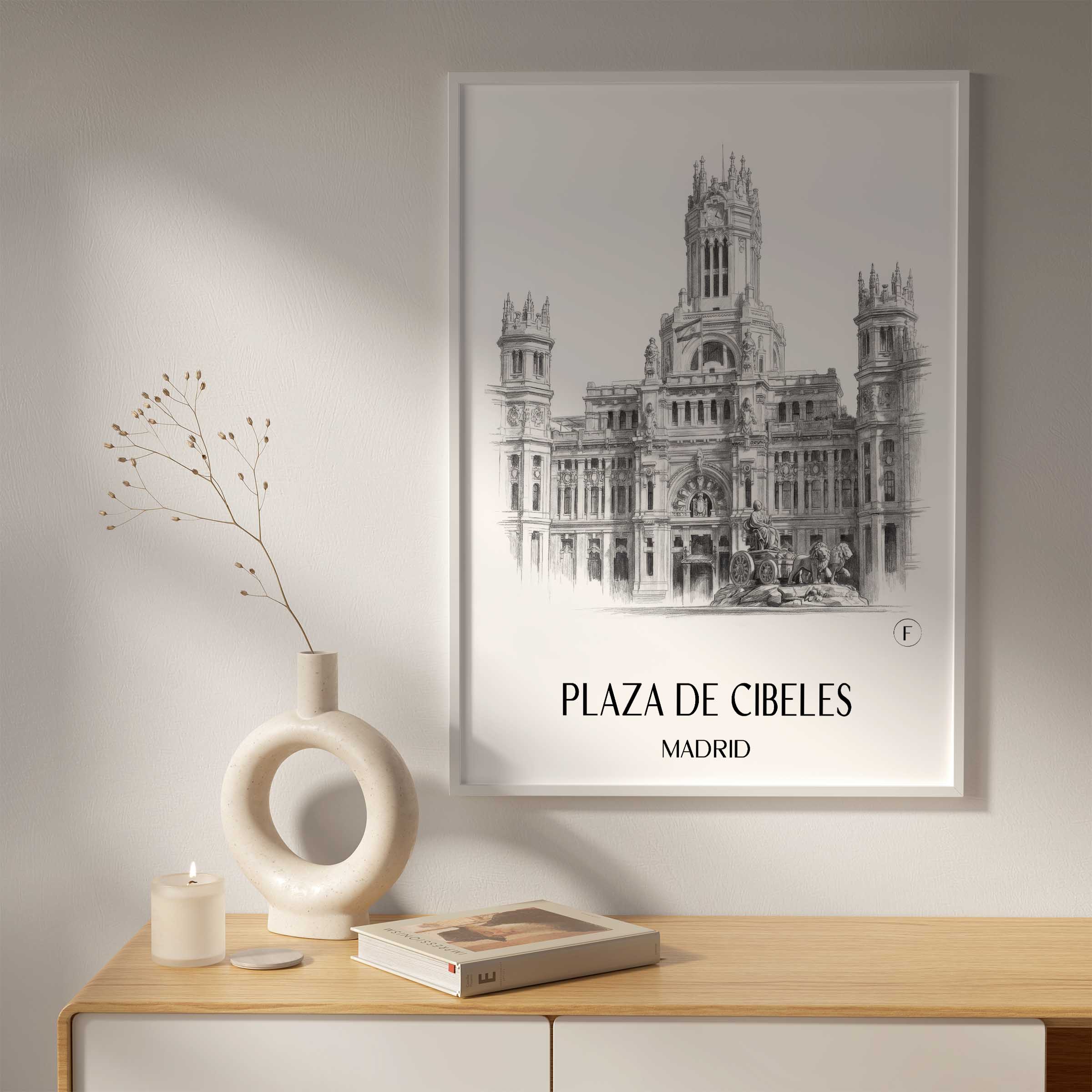 plaza-de-cibeles-madrid-spanien-poster-bleistift-zeichnung-drawing